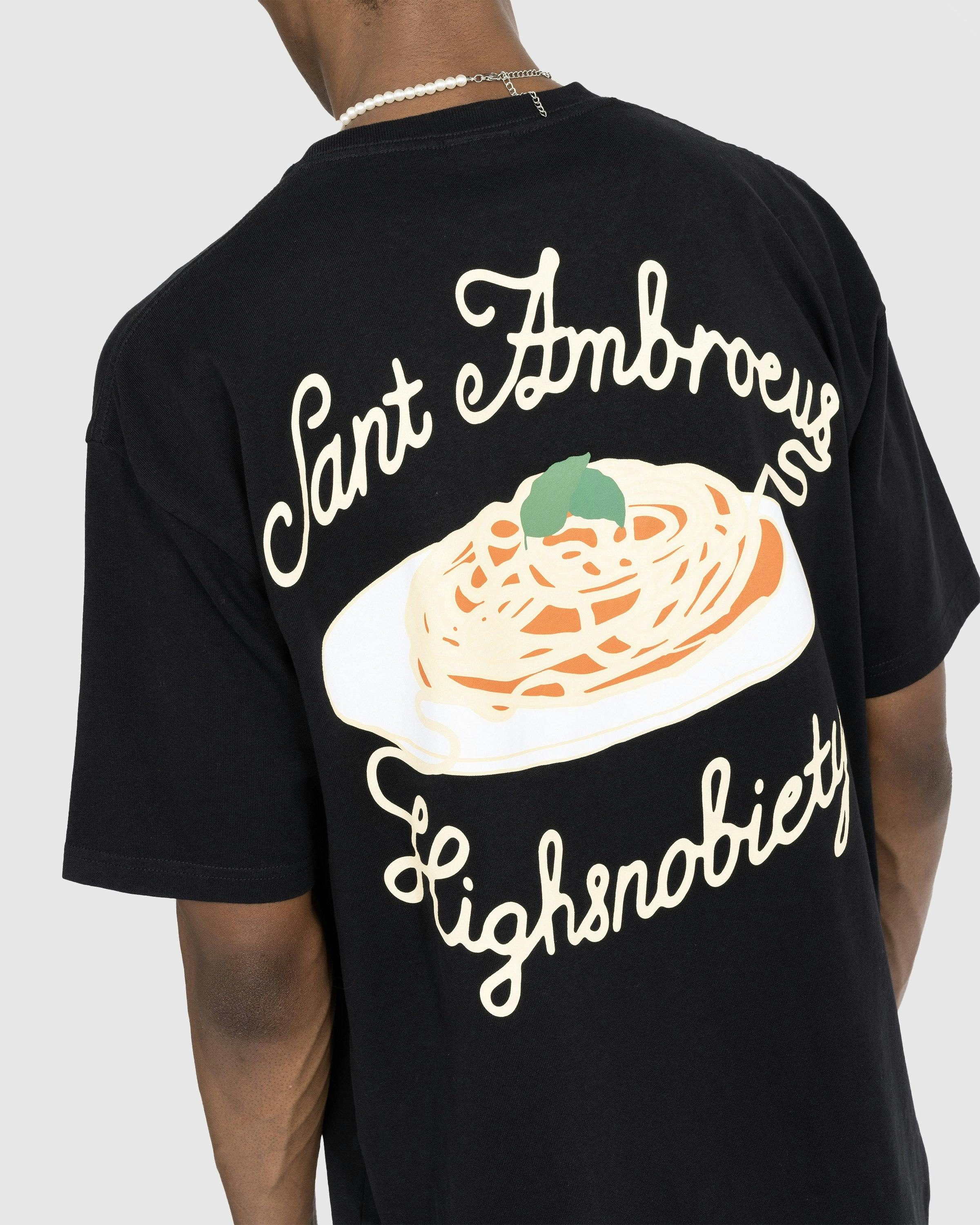 Highsnobiety x Sant Ambroeus - Black T-Shirt - Clothing - Black - Image 5