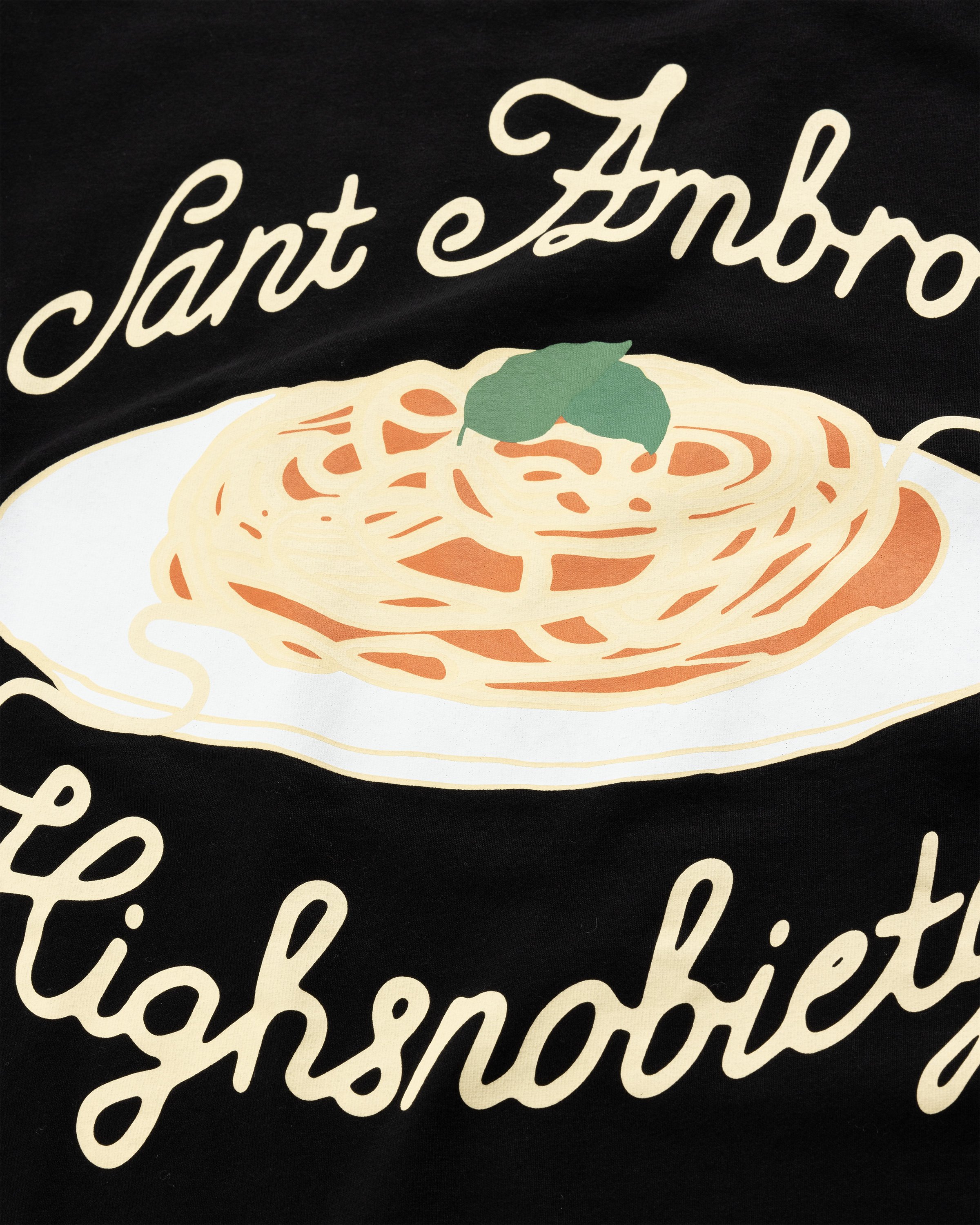 Highsnobiety x Sant Ambroeus - Black T-Shirt - Clothing - Black - Image 7
