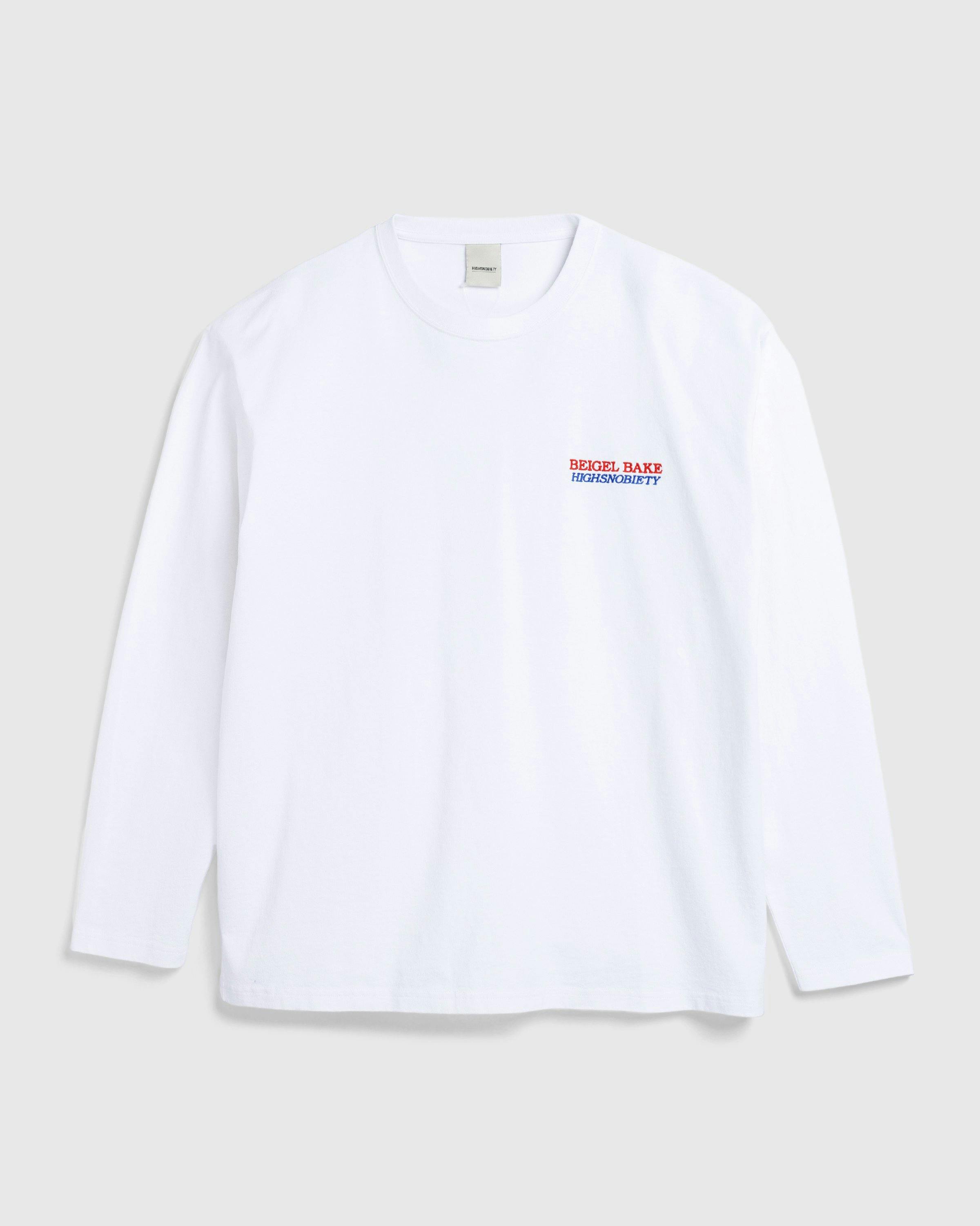 Beigel Bake x Highsnobiety - White Long Sleeves Tee - Clothing -  - Image 2