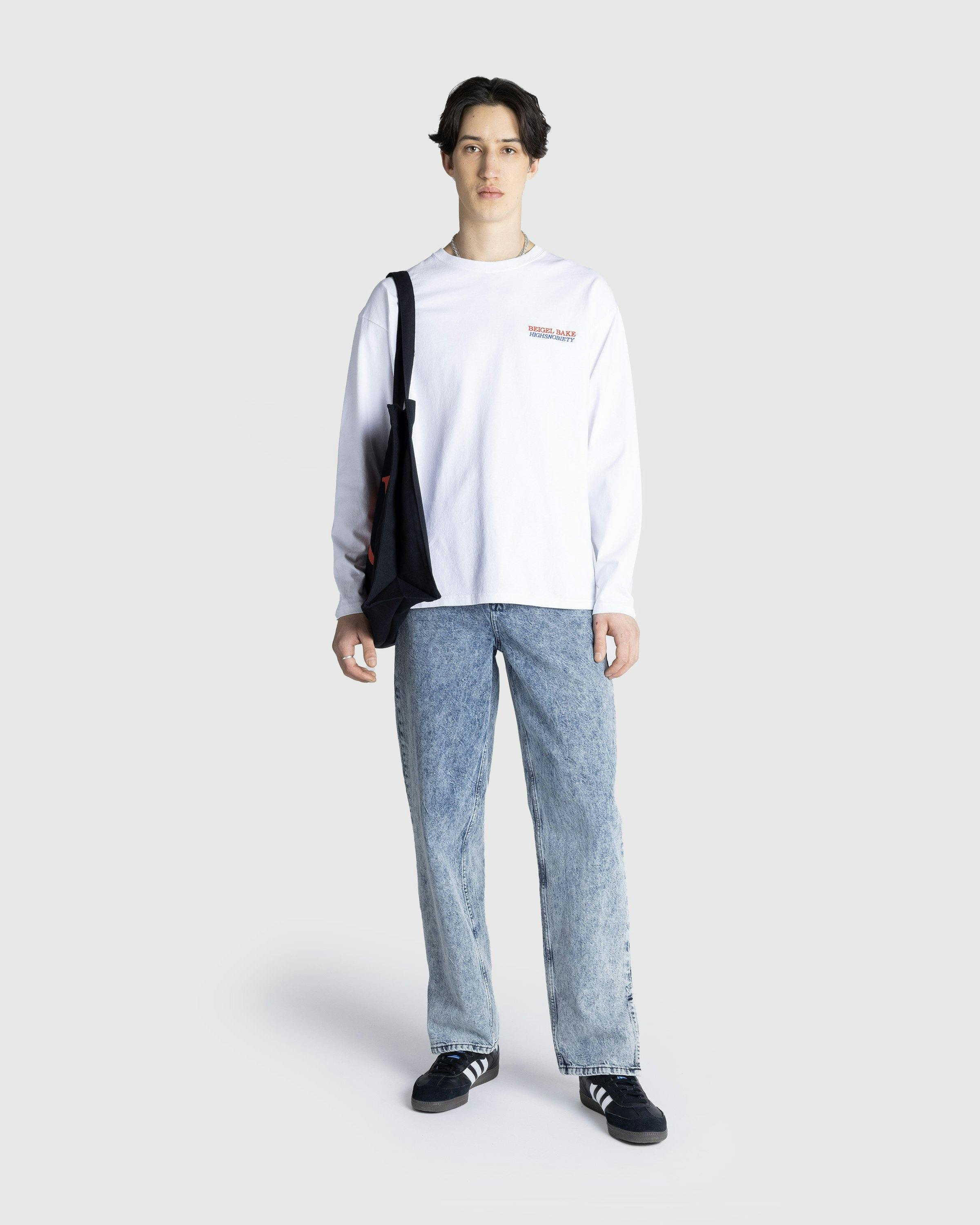 Beigel Bake x Highsnobiety - White Long Sleeves Tee - Clothing -  - Image 4