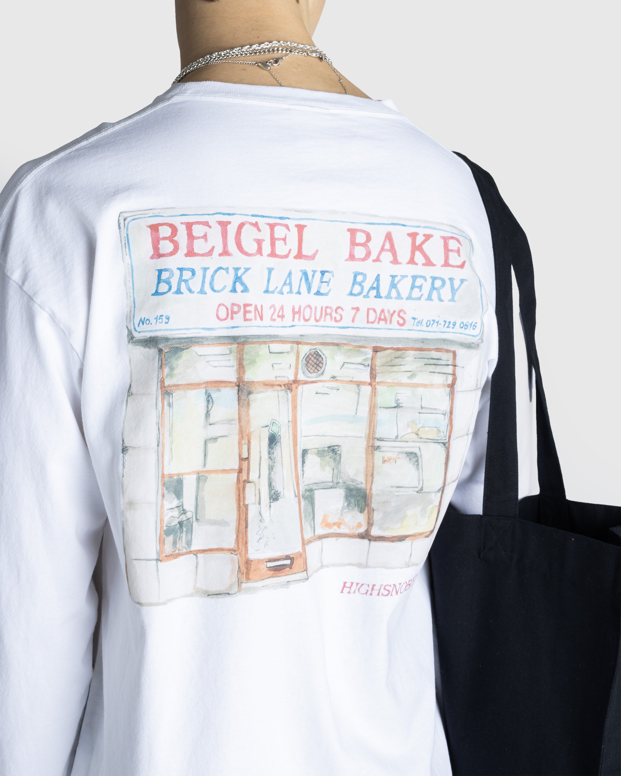 Beigel Bake x Highsnobiety - White Long Sleeves Tee - Clothing -  - Image 6