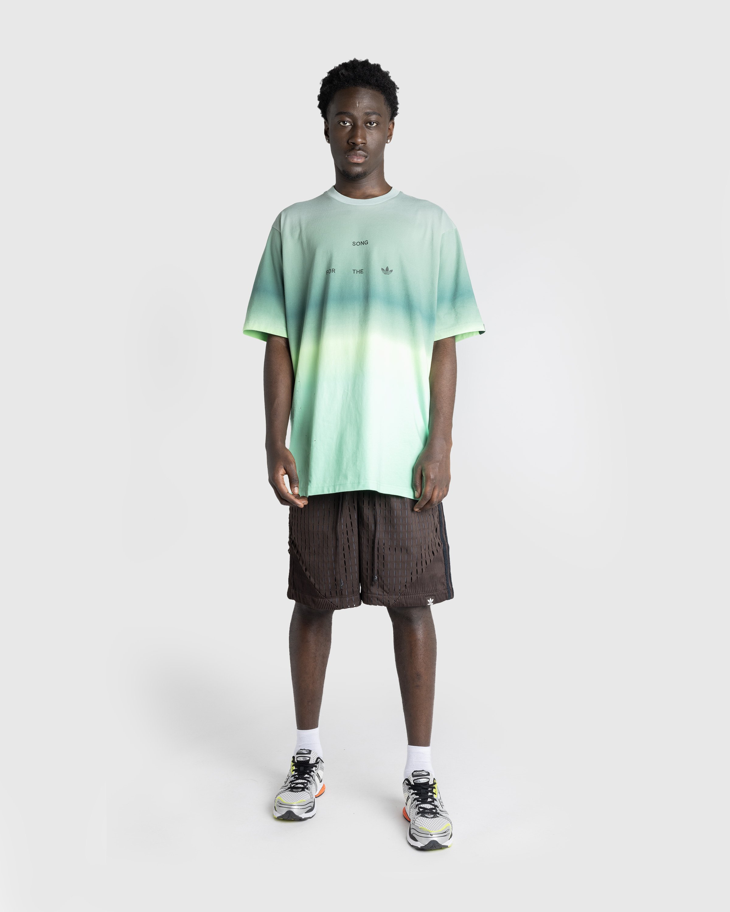 Song For The Mute x Adidas - SFTM TEE SS 1 HAZGRN/TECFOR - Clothing - Green - Image 3