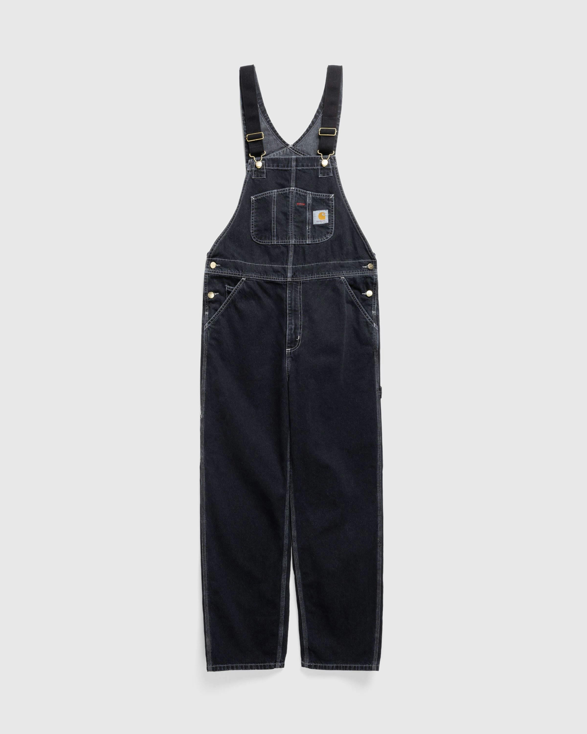 Carhartt WIP - Bib Overall Black /stone washed - Clothing - Black - Image 1