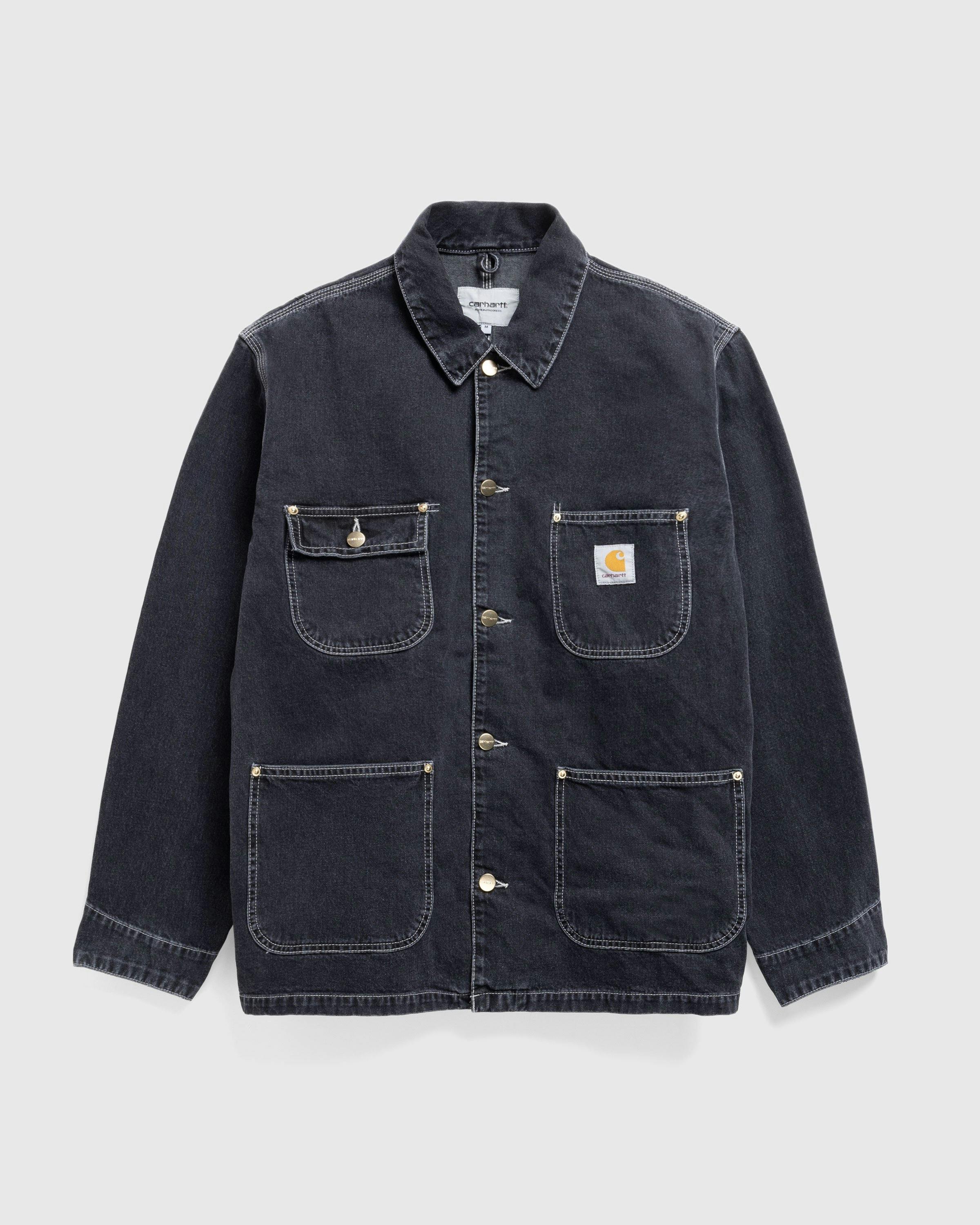 Carhartt WIP - OG Chore Coat Black /heavy stone wash - Clothing - Black - Image 1