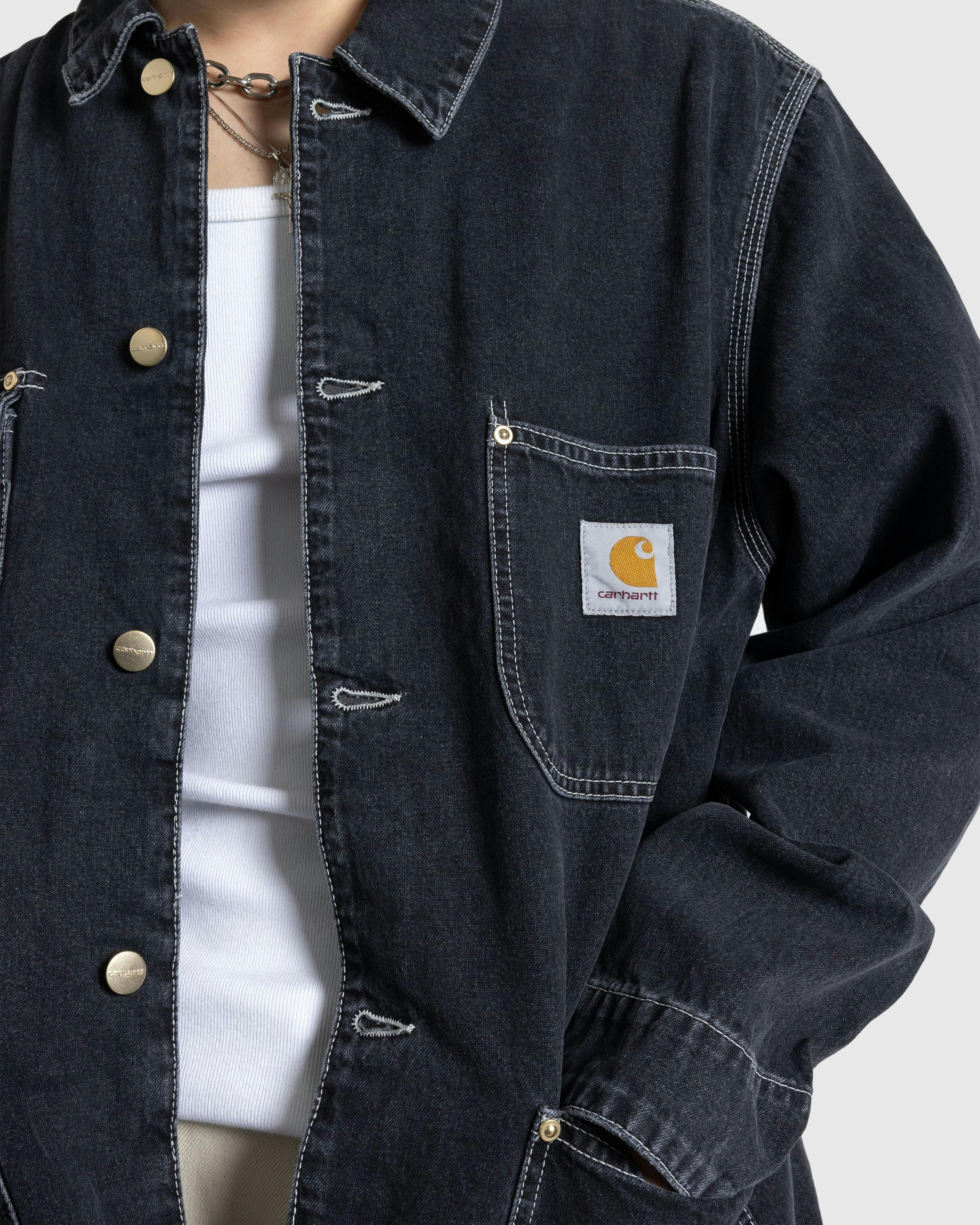 Carhartt WIP - OG Chore Coat Black /heavy stone wash - Clothing - Black - Image 5