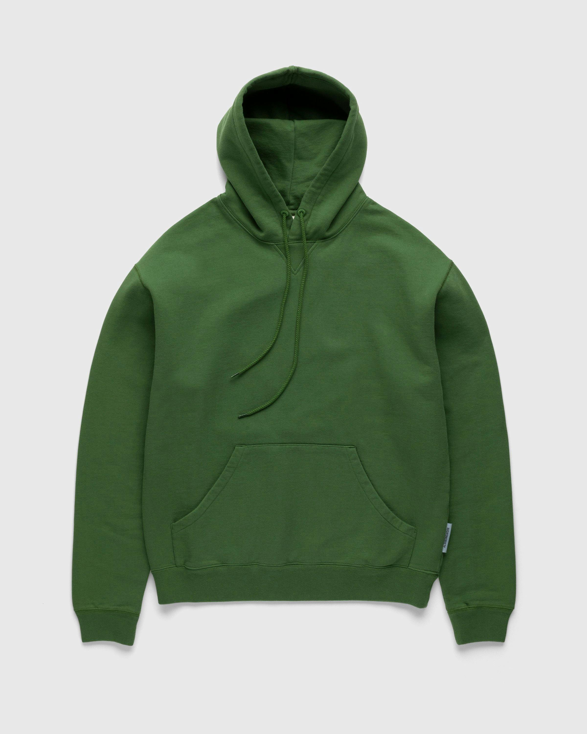 Highsnobiety - Classic Fleece Hoodie Olive - Clothing - Green - Image 1