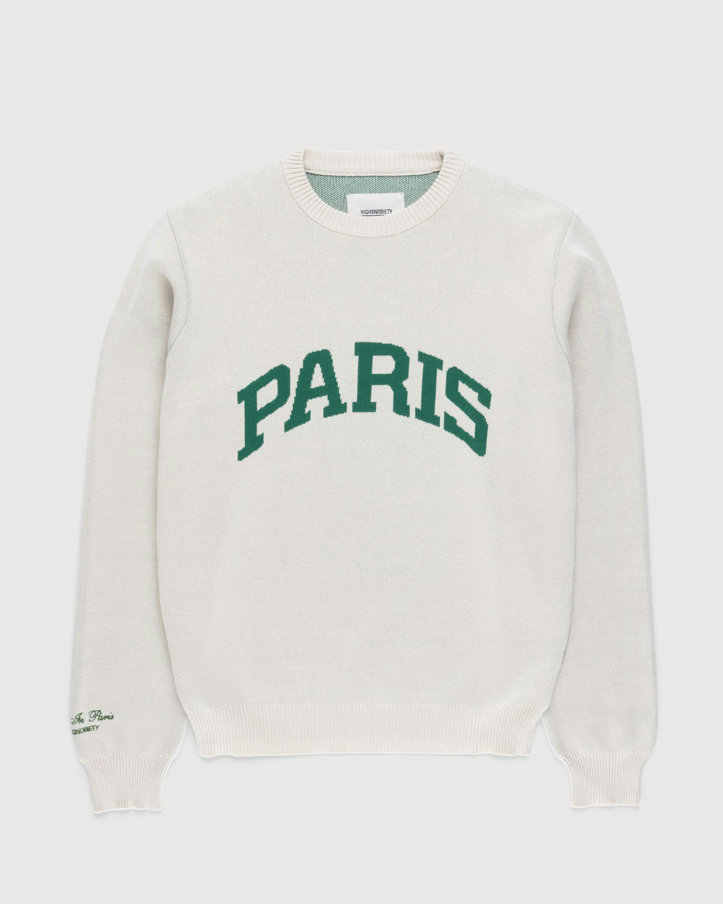 Highsnobiety - Not in Paris 5 Knitted Sweater - Clothing - Beige - Image 1