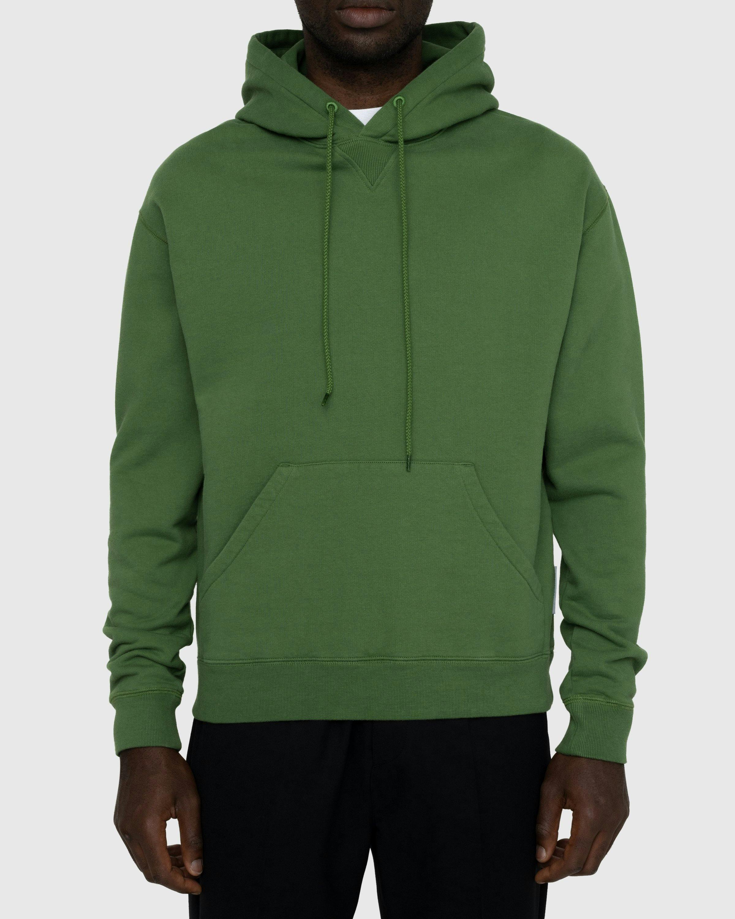 Highsnobiety - Classic Fleece Hoodie Olive - Clothing - Green - Image 2