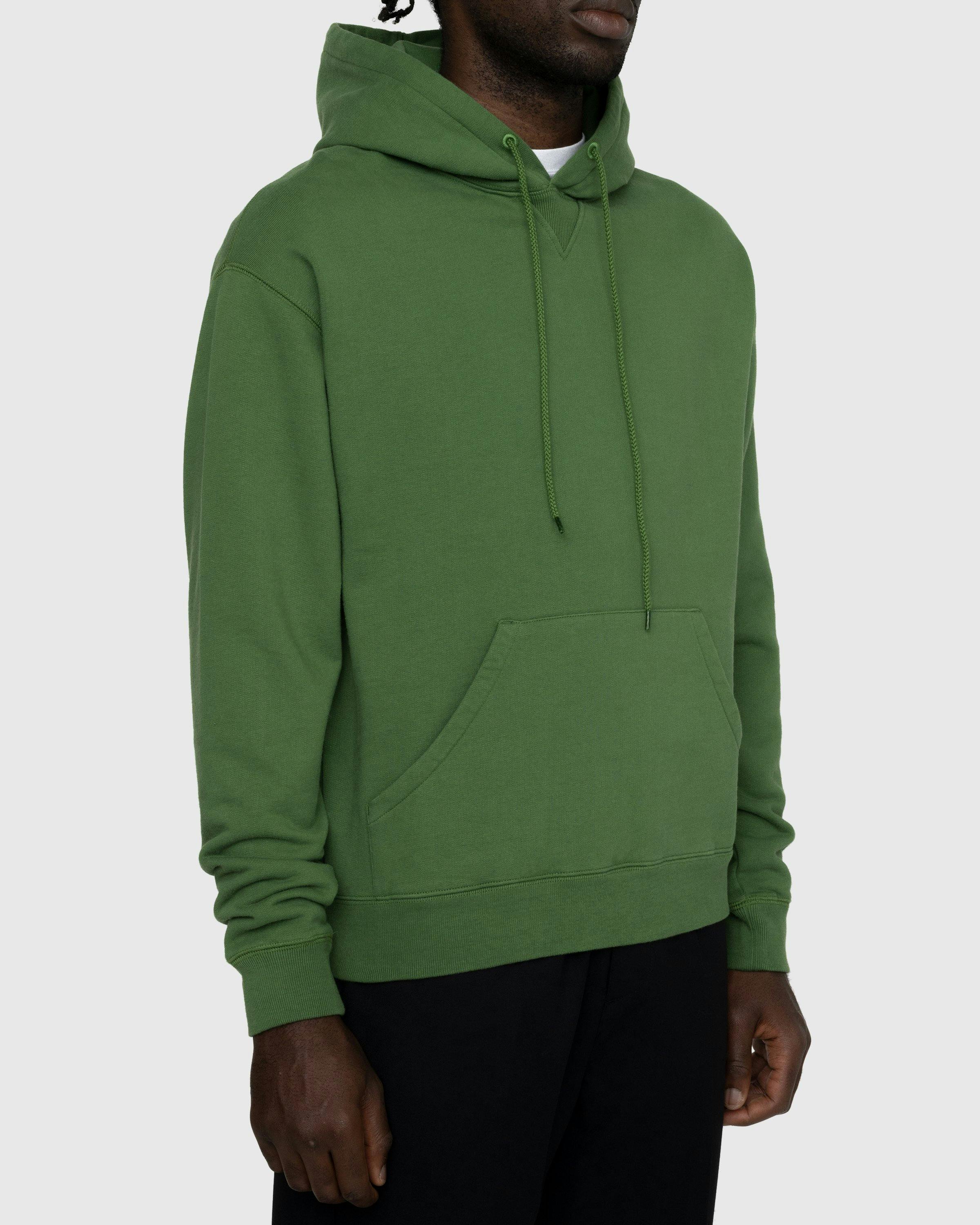 Highsnobiety - Classic Fleece Hoodie Olive - Clothing - Green - Image 3