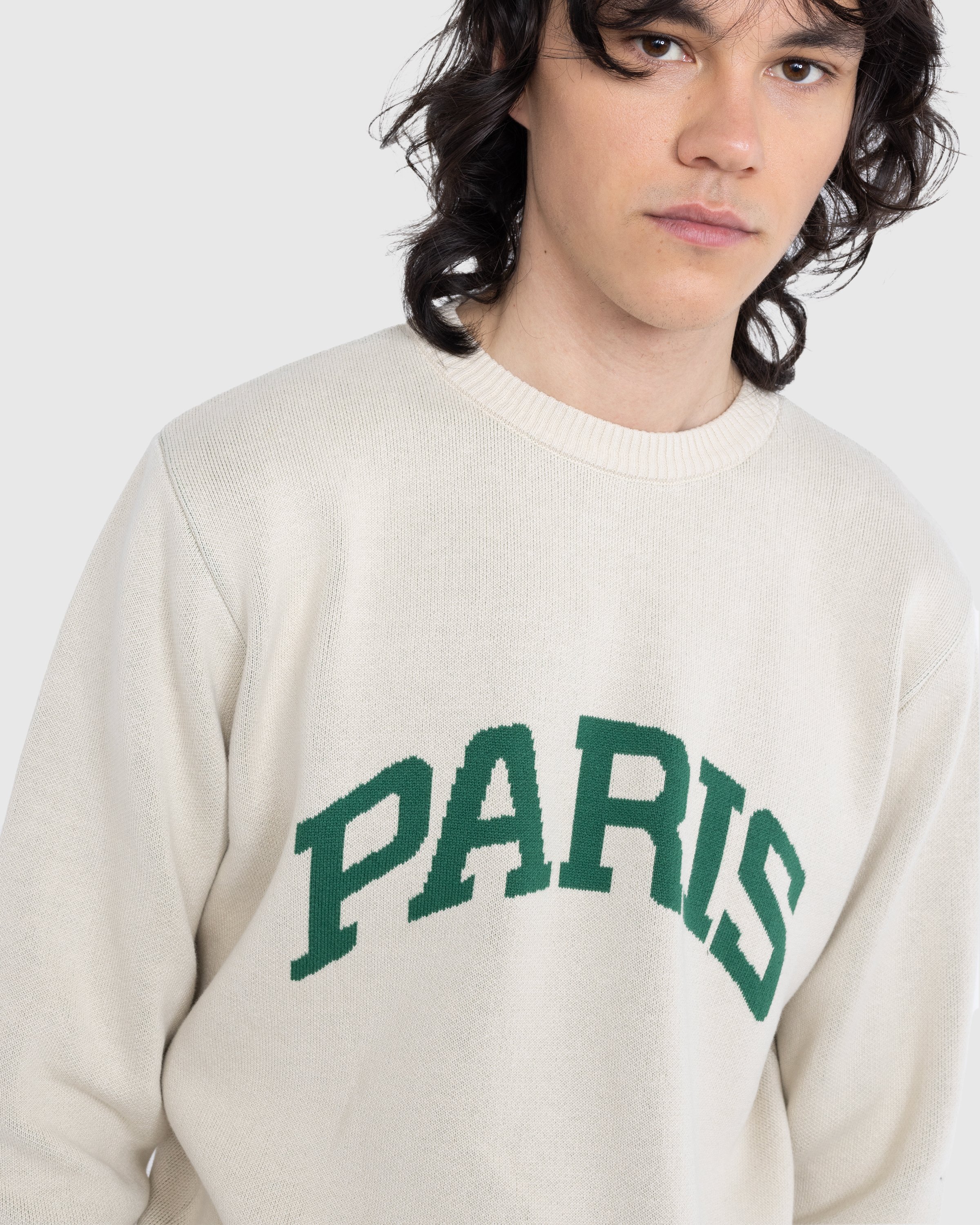 Highsnobiety - Not in Paris 5 Knitted Sweater - Clothing - Beige - Image 4