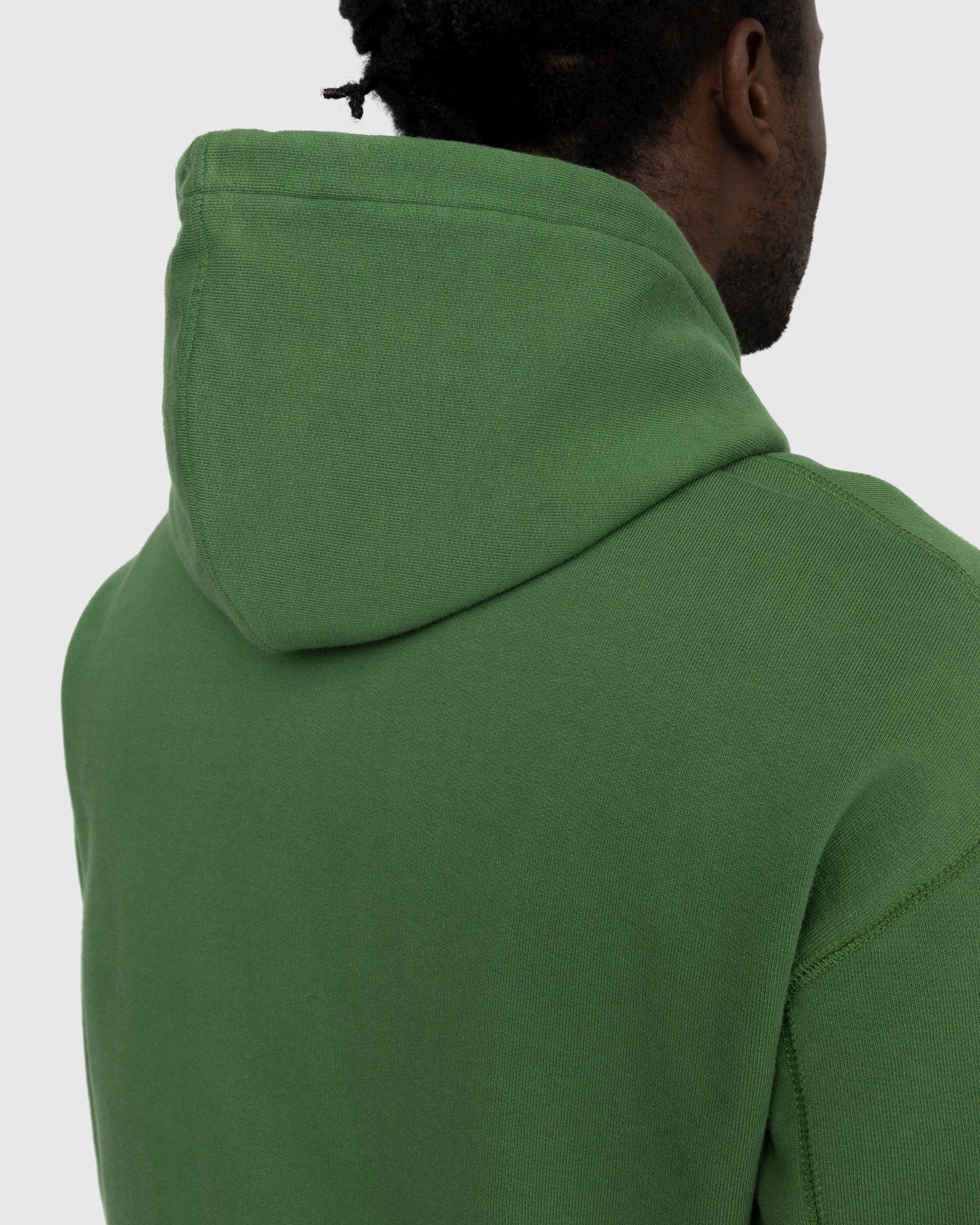 Highsnobiety - Classic Fleece Hoodie Olive - Clothing - Green - Image 5
