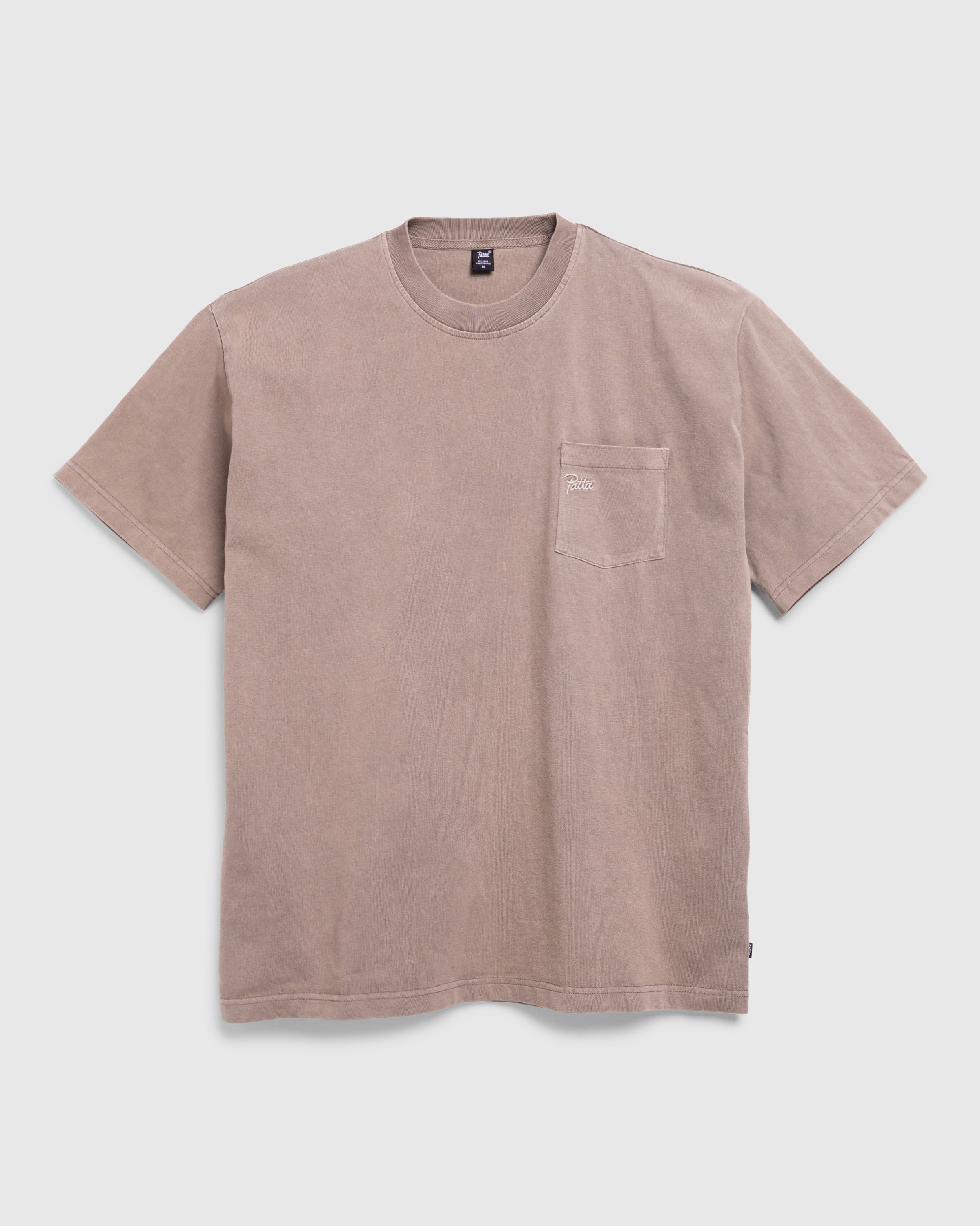 Patta - Basic Pocket T-Shirt Driftwood - Clothing - Grey - Image 1
