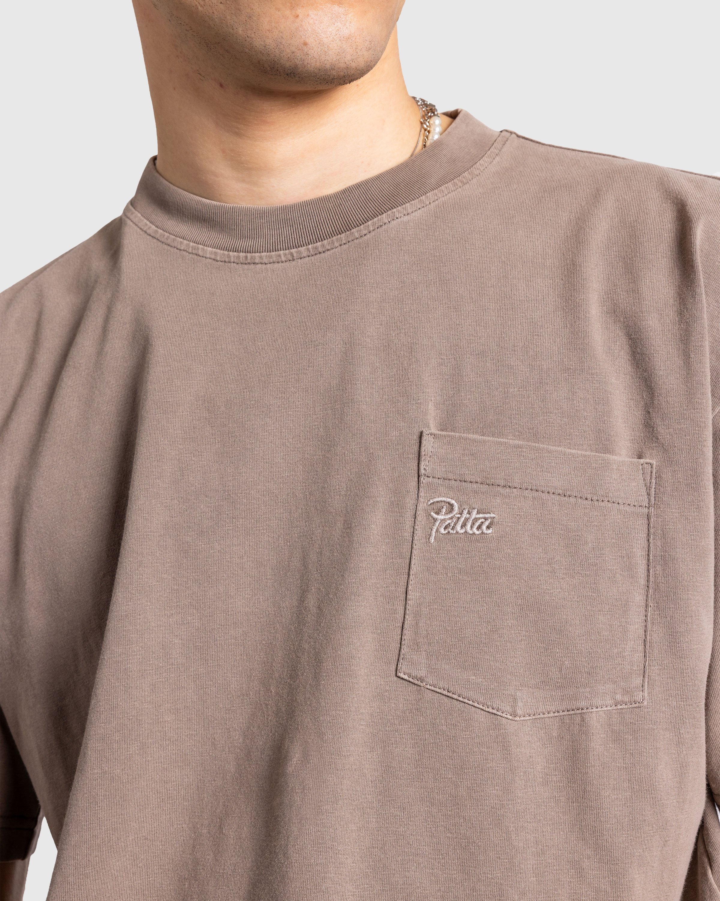 Patta - Basic Pocket T-Shirt Driftwood - Clothing - Grey - Image 5