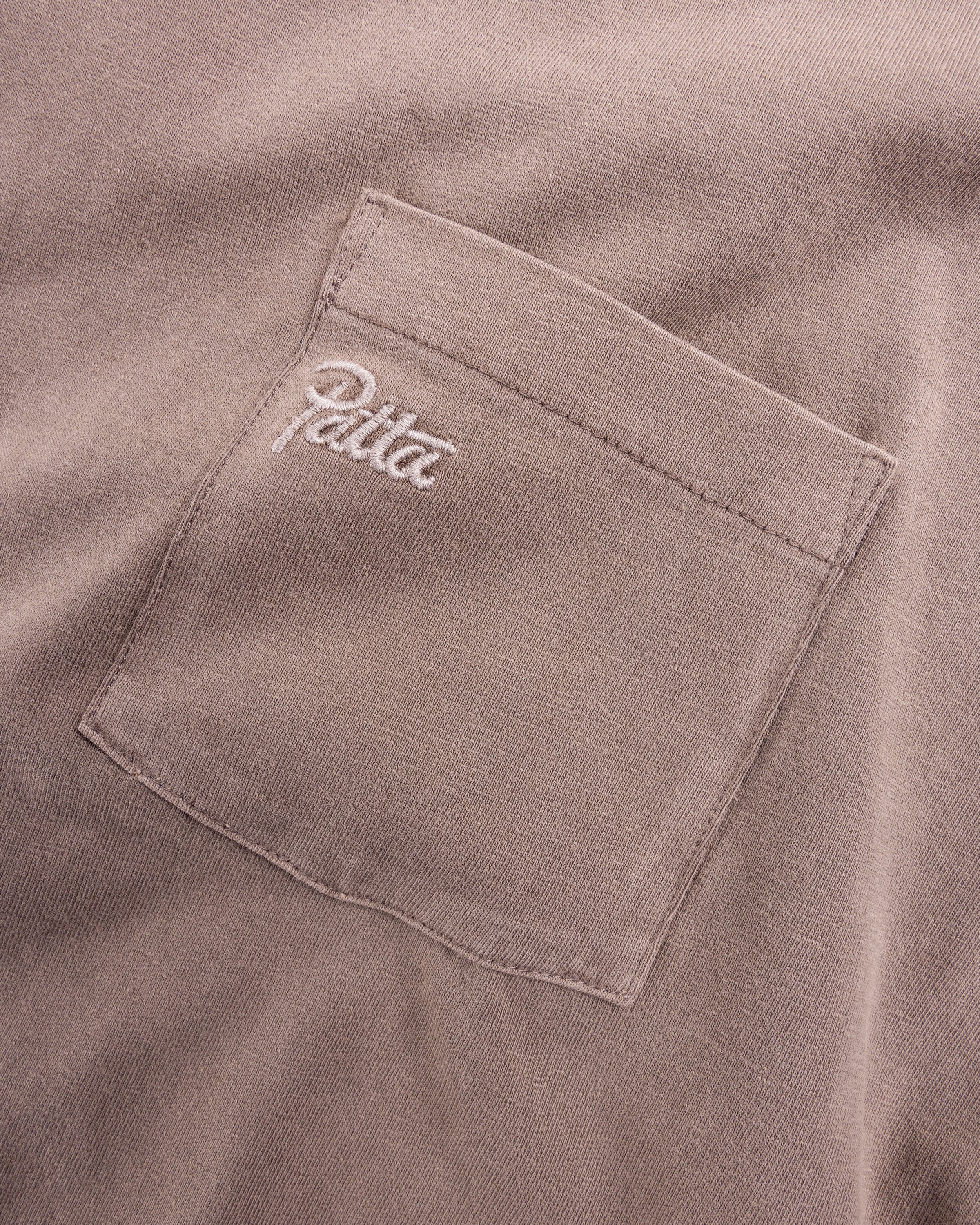 Patta - Basic Pocket T-Shirt Driftwood - Clothing - Grey - Image 6