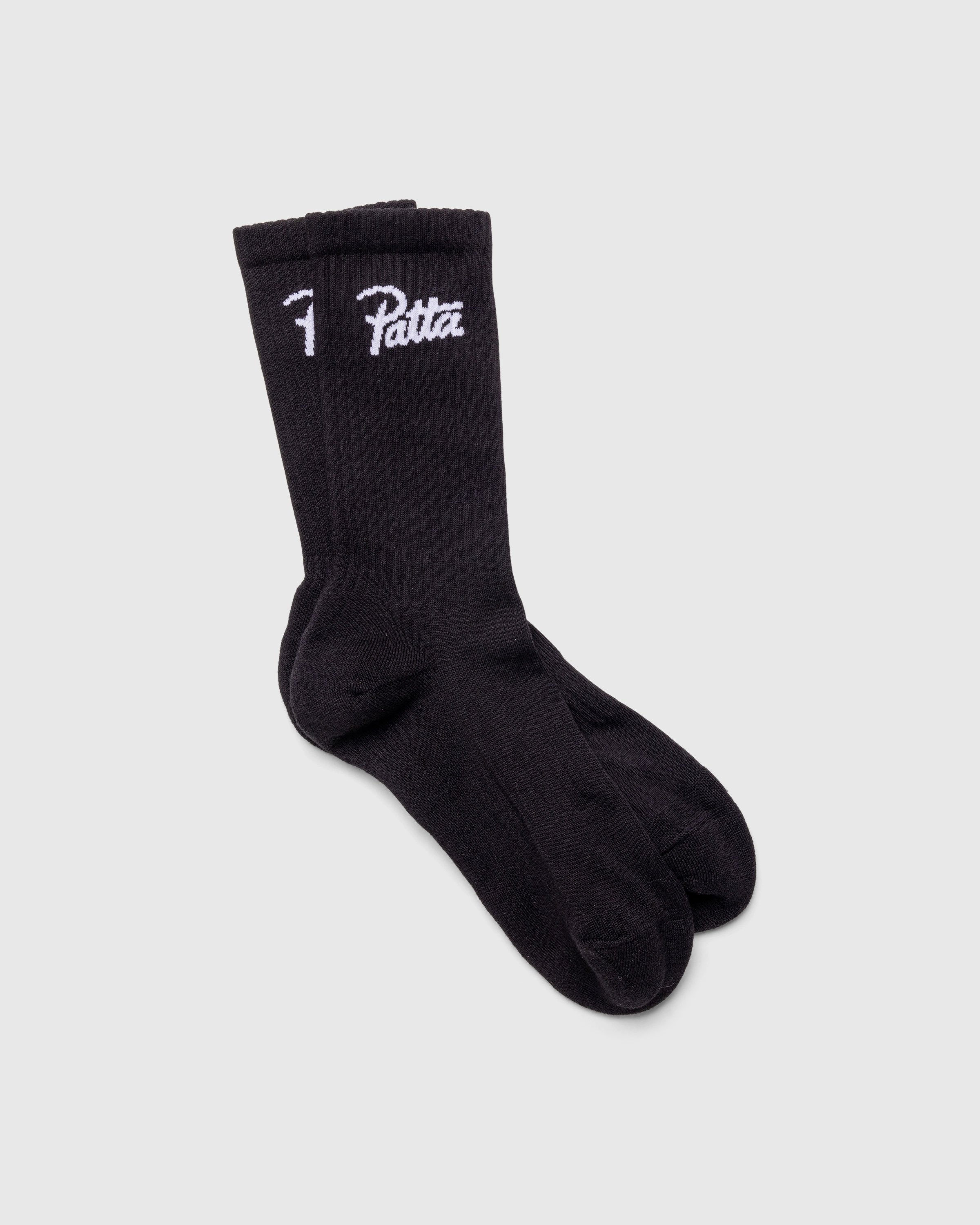 Patta - Script Logo Sport Socks (2-Pack) Black - Accessories - Black - Image 1