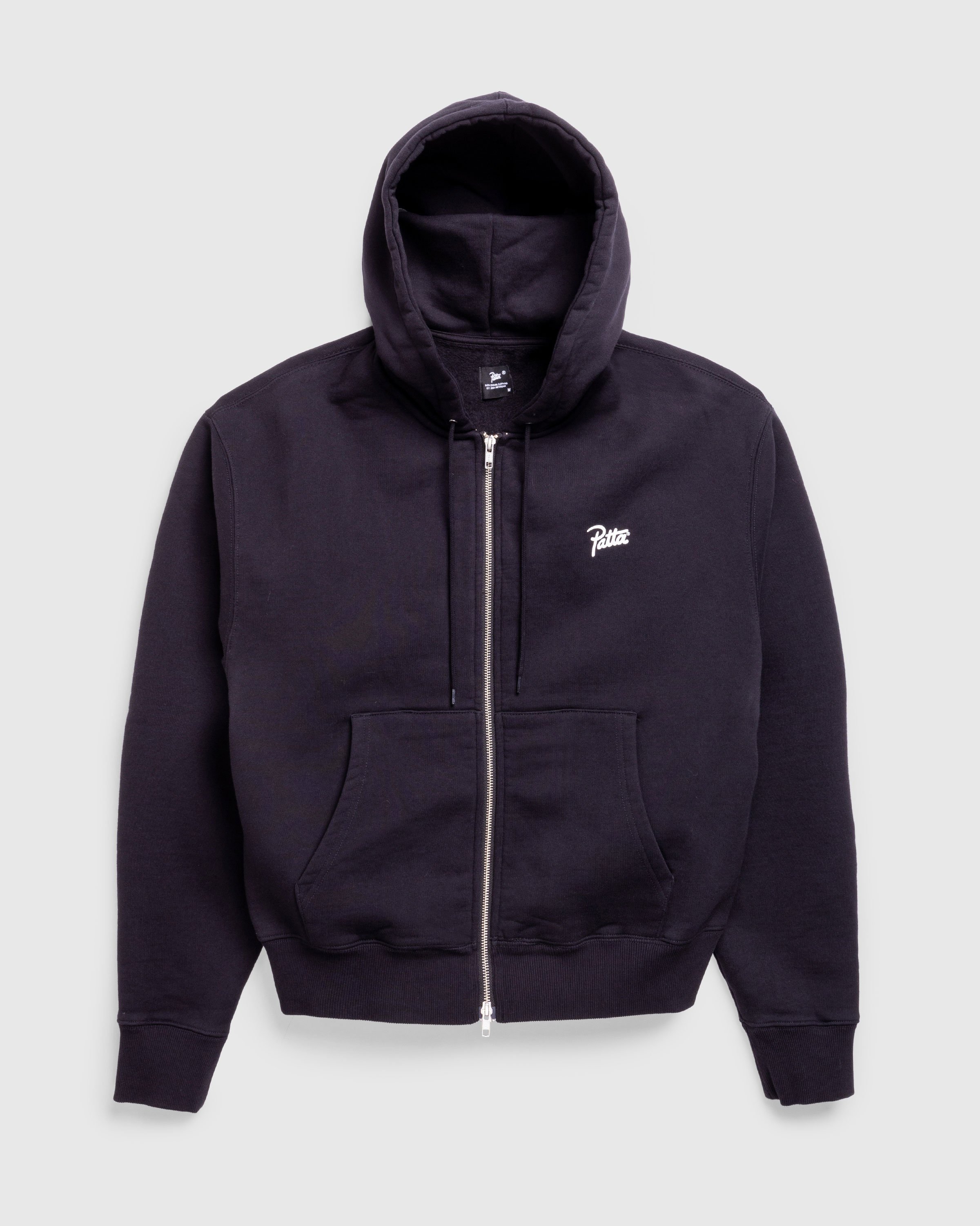 Patta - Classic Zip Up Hooded Sweater Black - Clothing - Black - Image 1