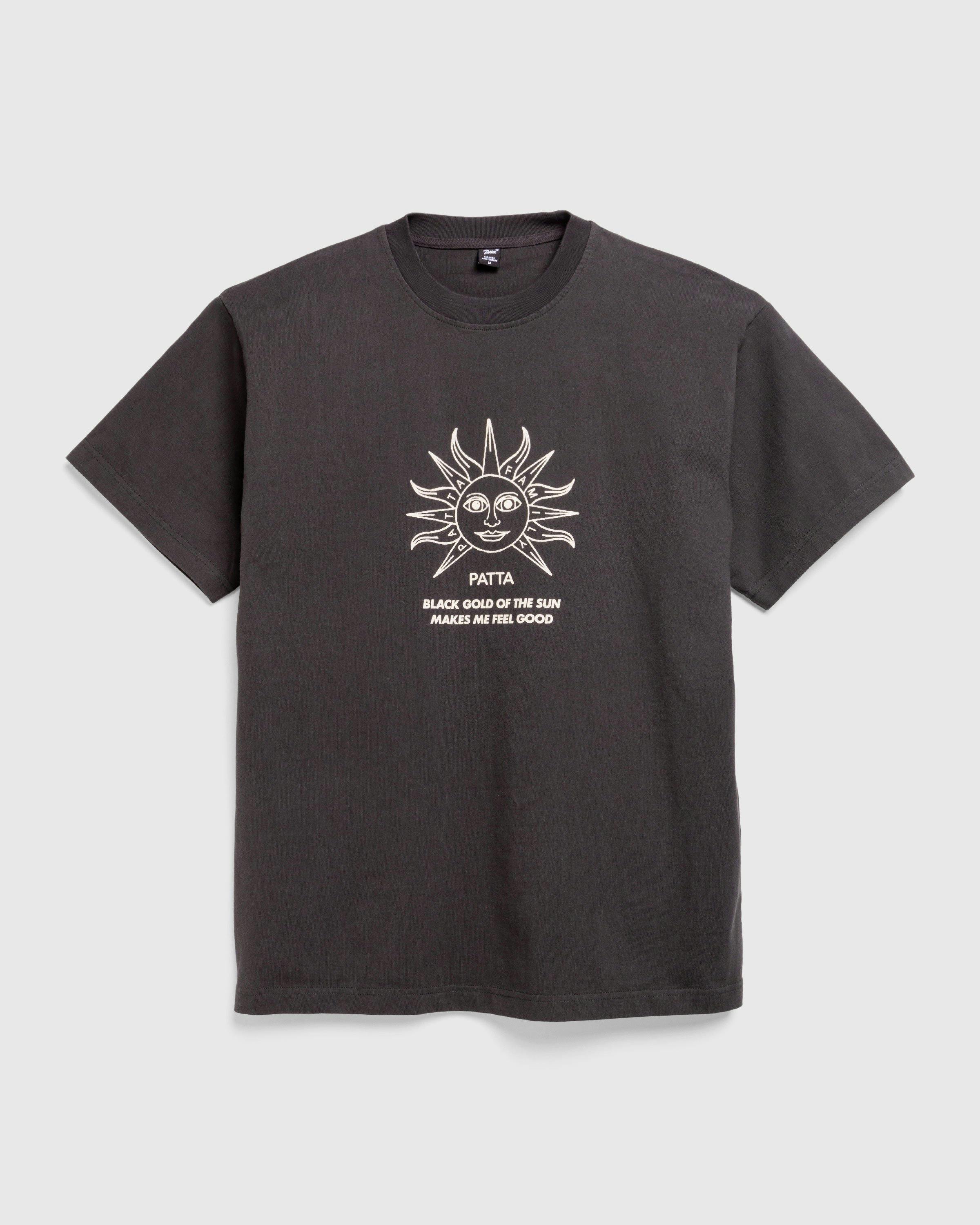 Patta - Black Gold Sun T-Shirt Pirate Black - Clothing - Black - Image 1