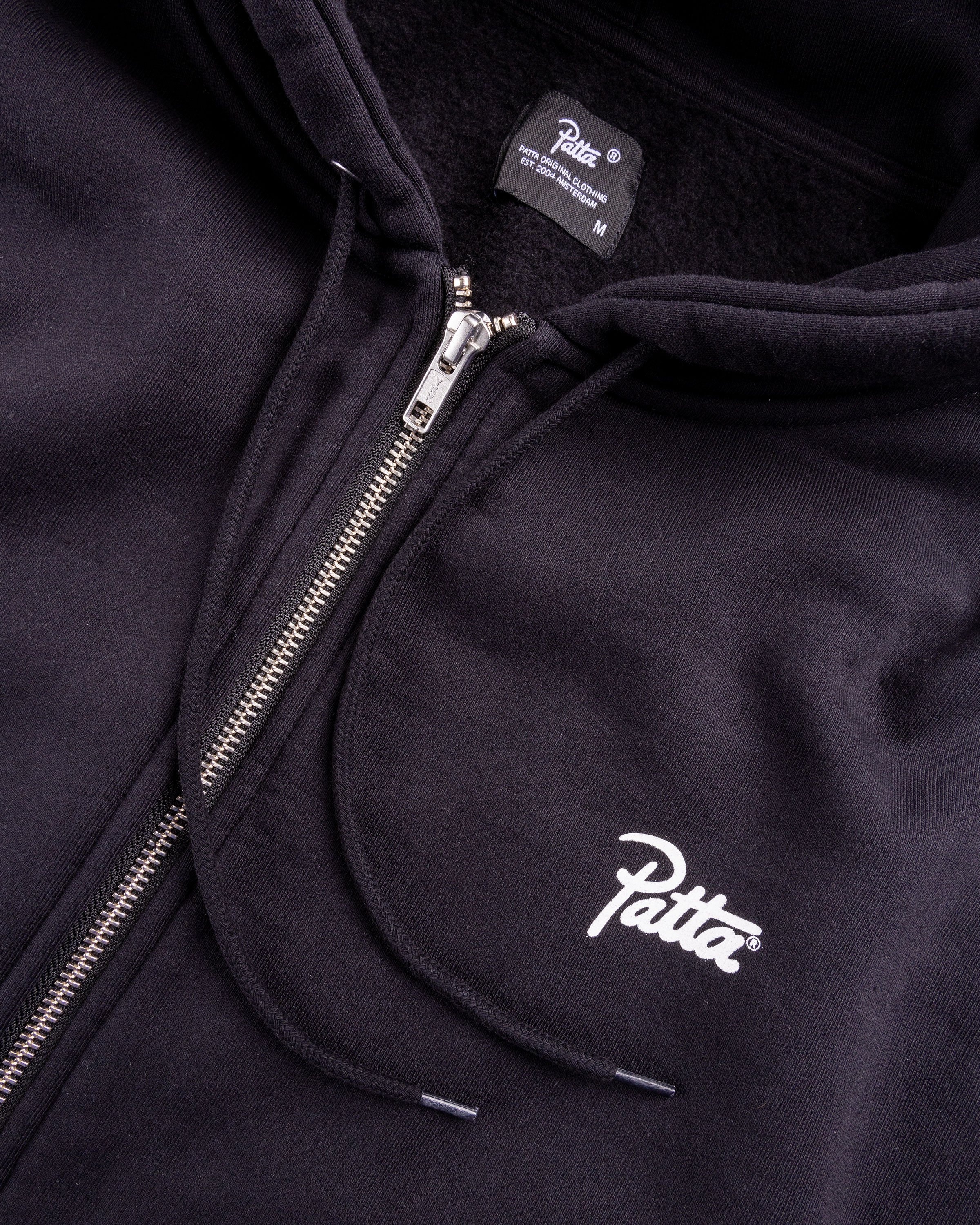 Patta - Classic Zip Up Hooded Sweater Black - Clothing - Black - Image 6