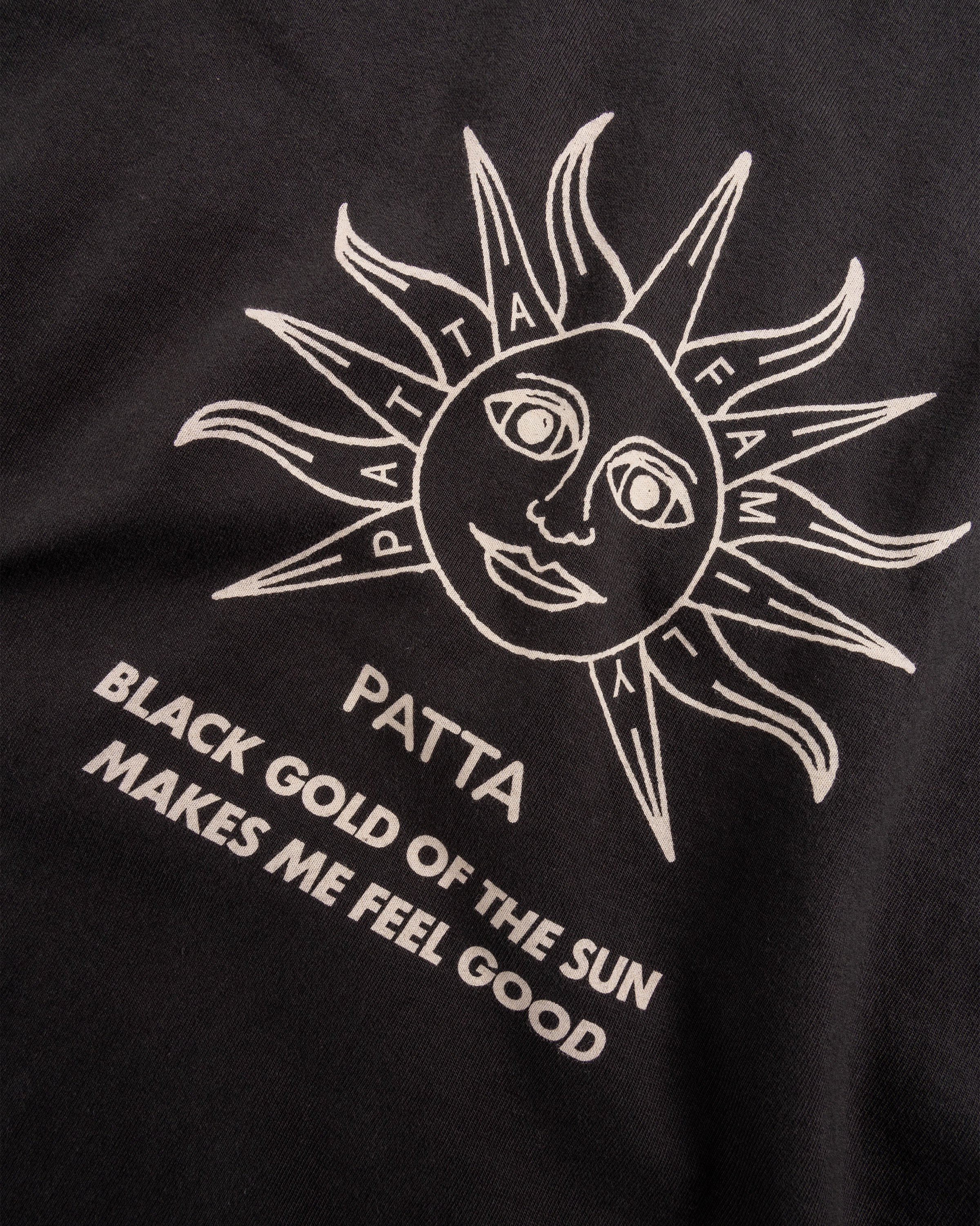 Patta - Black Gold Sun T-Shirt Pirate Black - Clothing - Black - Image 6