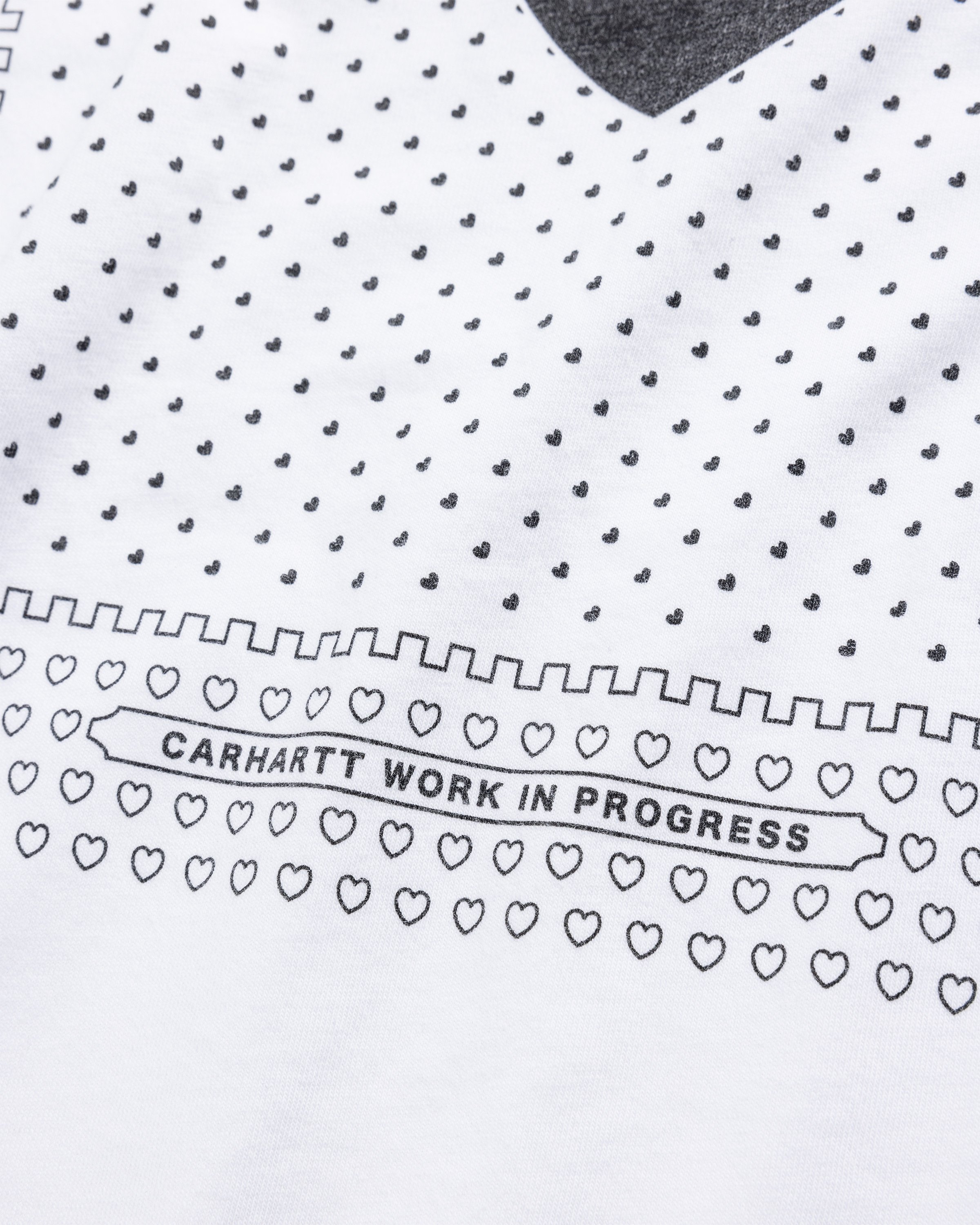 Carhartt WIP - S/S Heart Bandana TShirt White / Black /stone washed - Clothing - White - Image 7