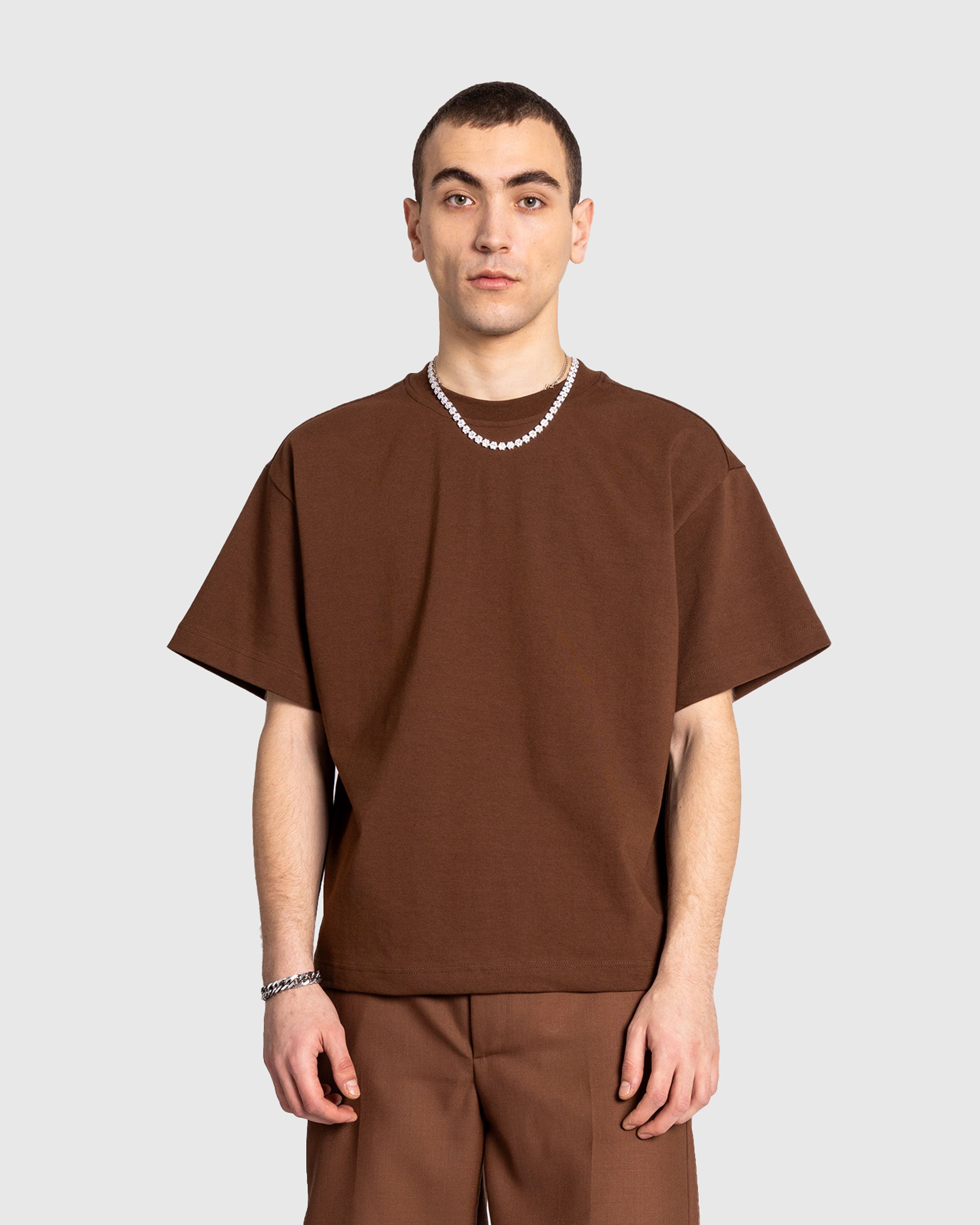 Séfr - ATELIER TEE HEAVY BROWN COTTON - Clothing - Brown - Image 2