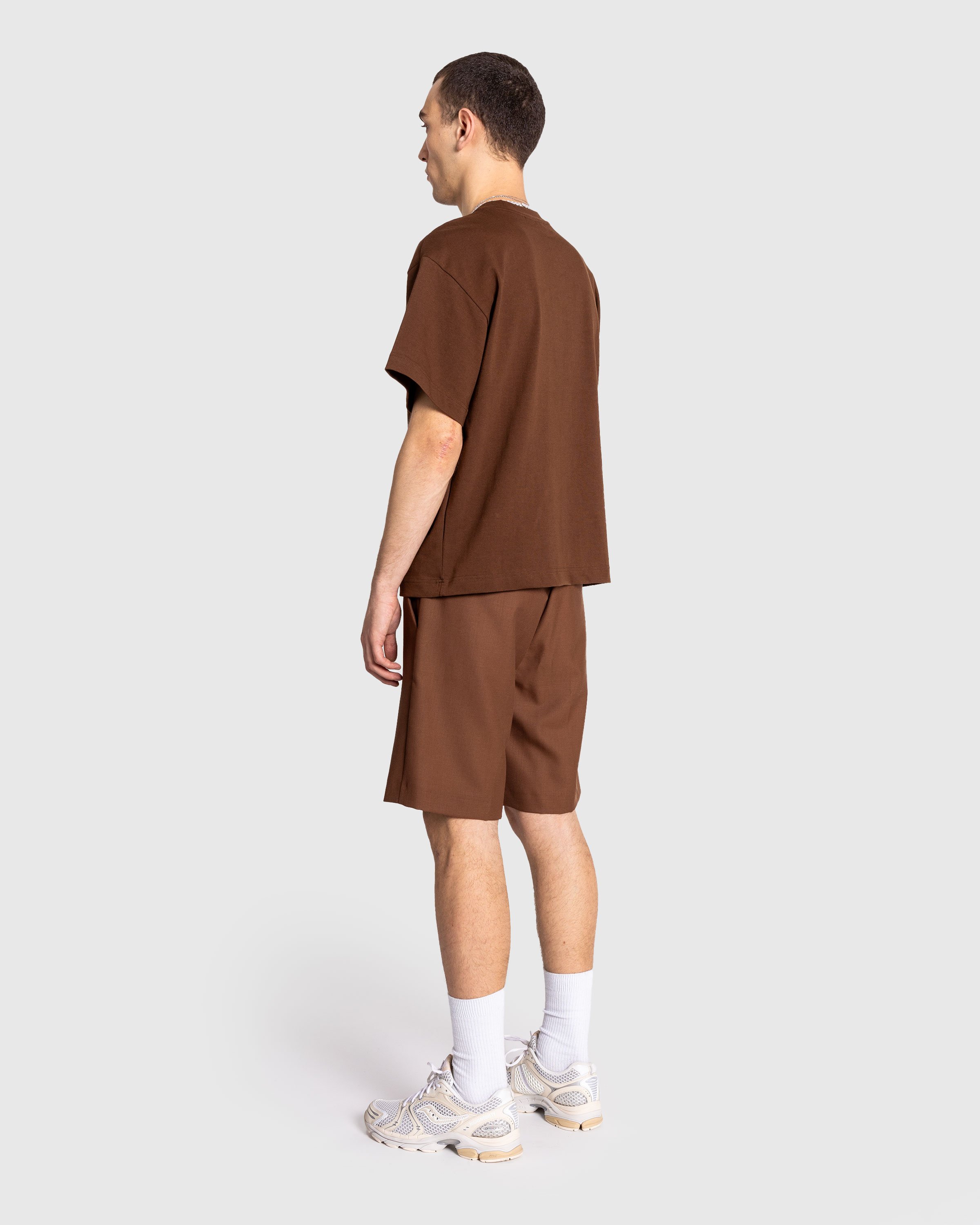 Séfr - ATELIER TEE HEAVY BROWN COTTON - Clothing - Brown - Image 4