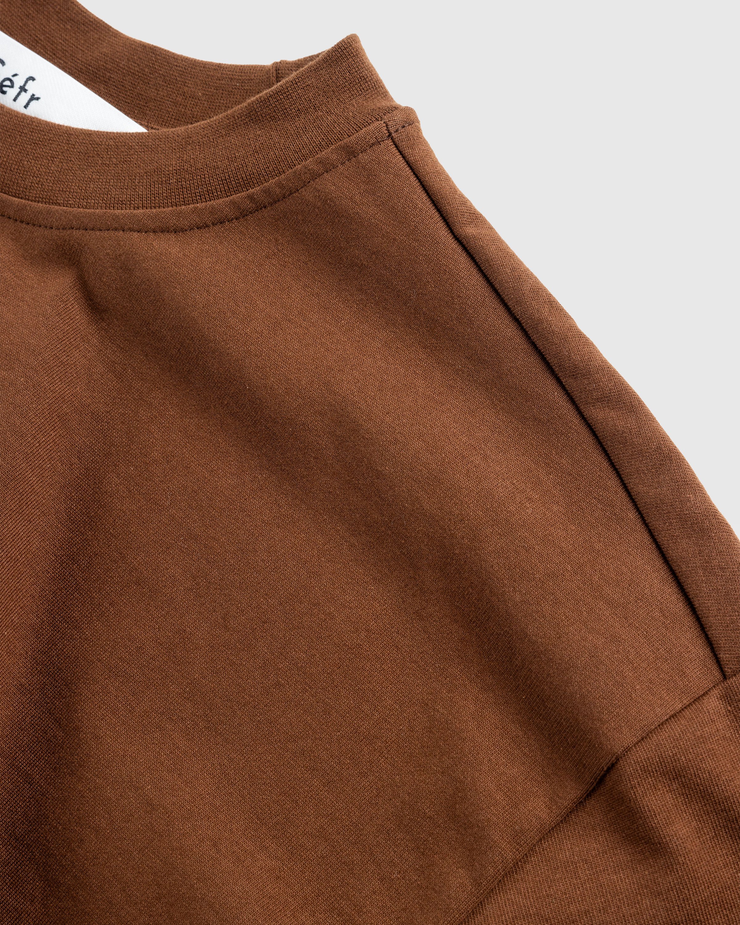 Séfr - ATELIER TEE HEAVY BROWN COTTON - Clothing - Brown - Image 7