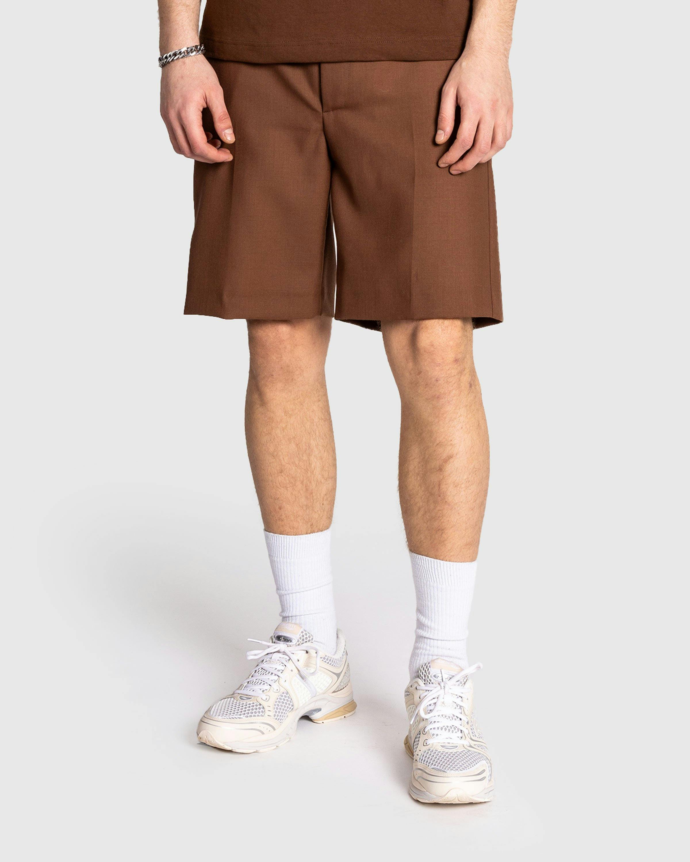 Séfr - SVEN SHORTS MID BROWN WOOL - Clothing - Brown - Image 2