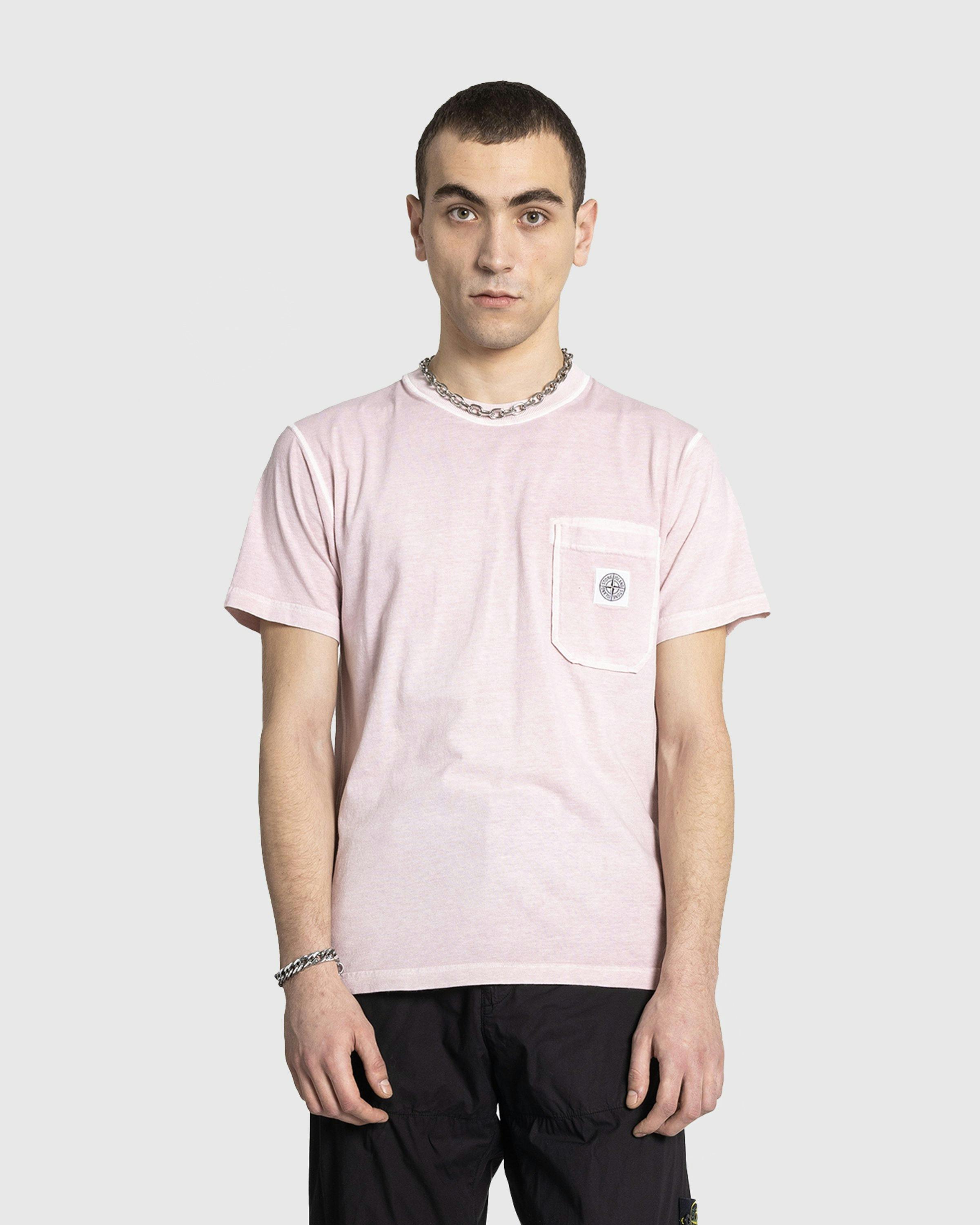 Stone Island - T SHIRT PINK - Clothing - Pink - Image 2