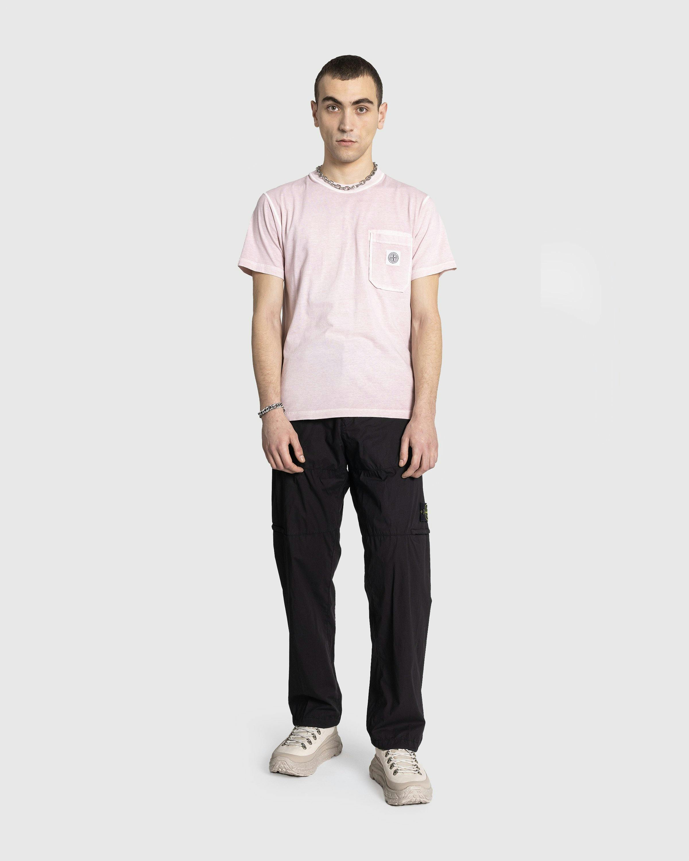 Stone Island - T SHIRT PINK - Clothing - Pink - Image 3