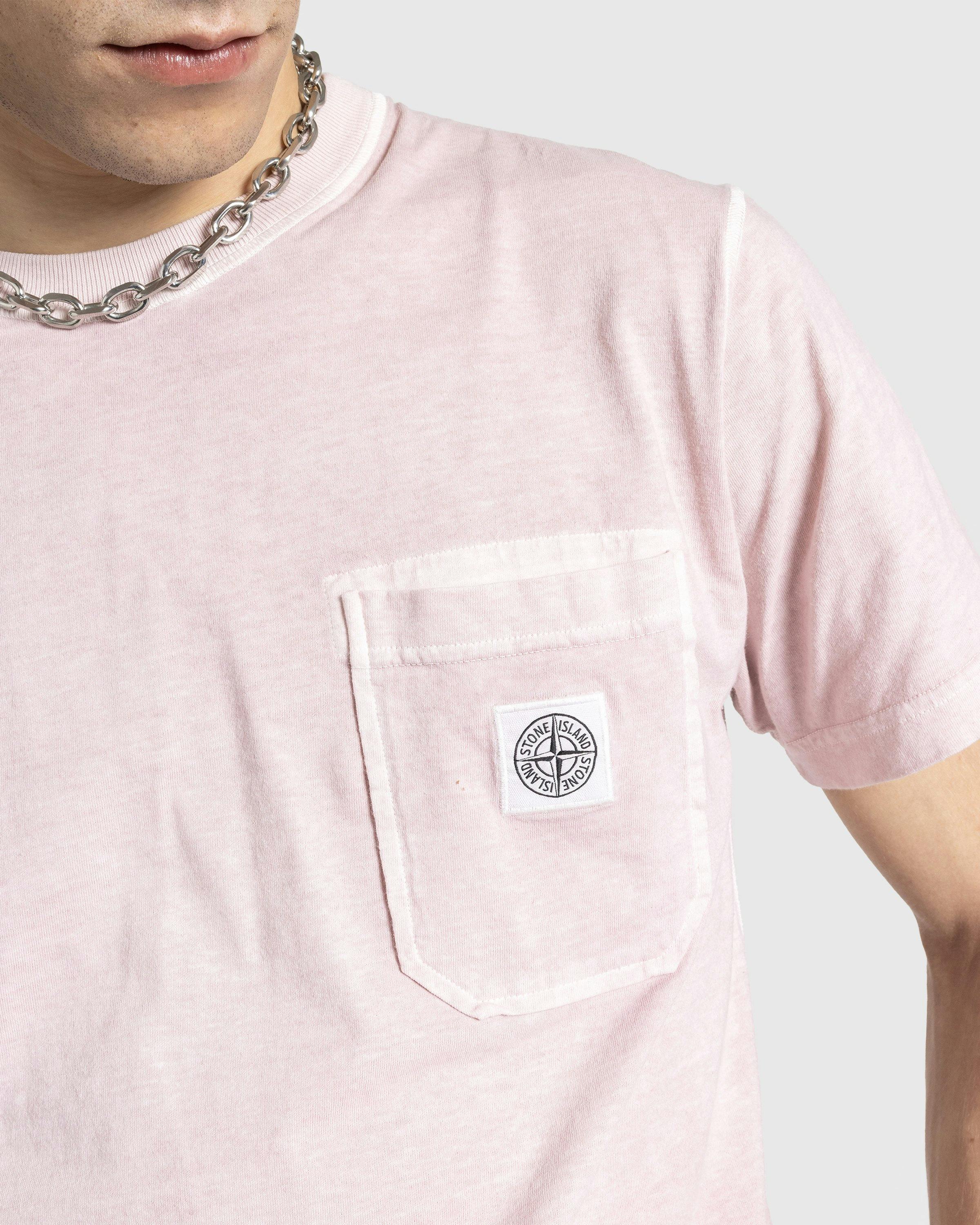 Stone Island - T SHIRT PINK - Clothing - Pink - Image 5