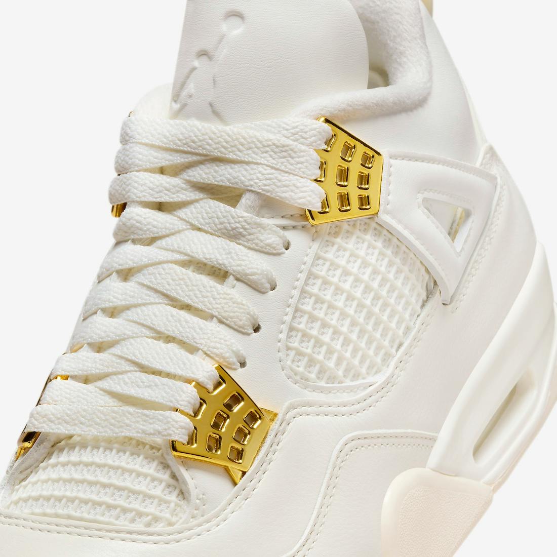 air jordan 4 sail metallic gold