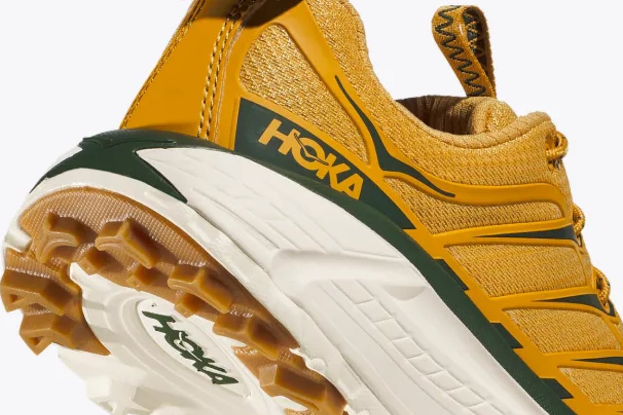 HOKA Mafate Three2 "Golden Yellow" & "Eggnog".