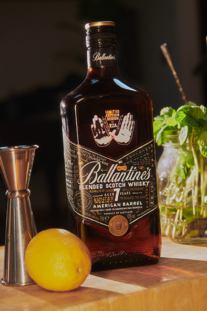 The Ballantine's limited edition whisky bottle