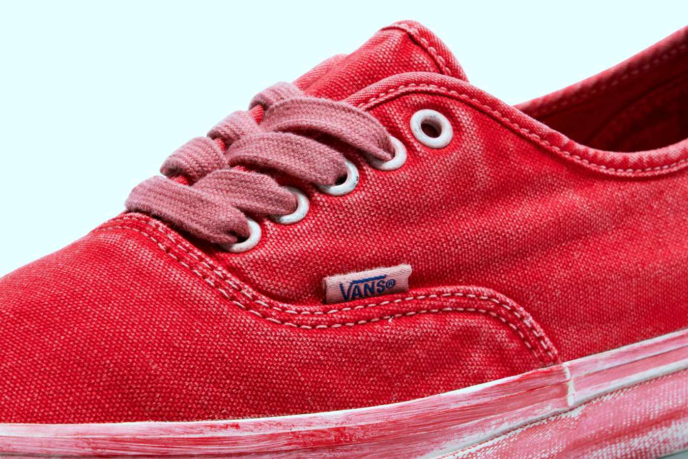 Vans OTW's Authentic 44 sneaker in washed red canvas