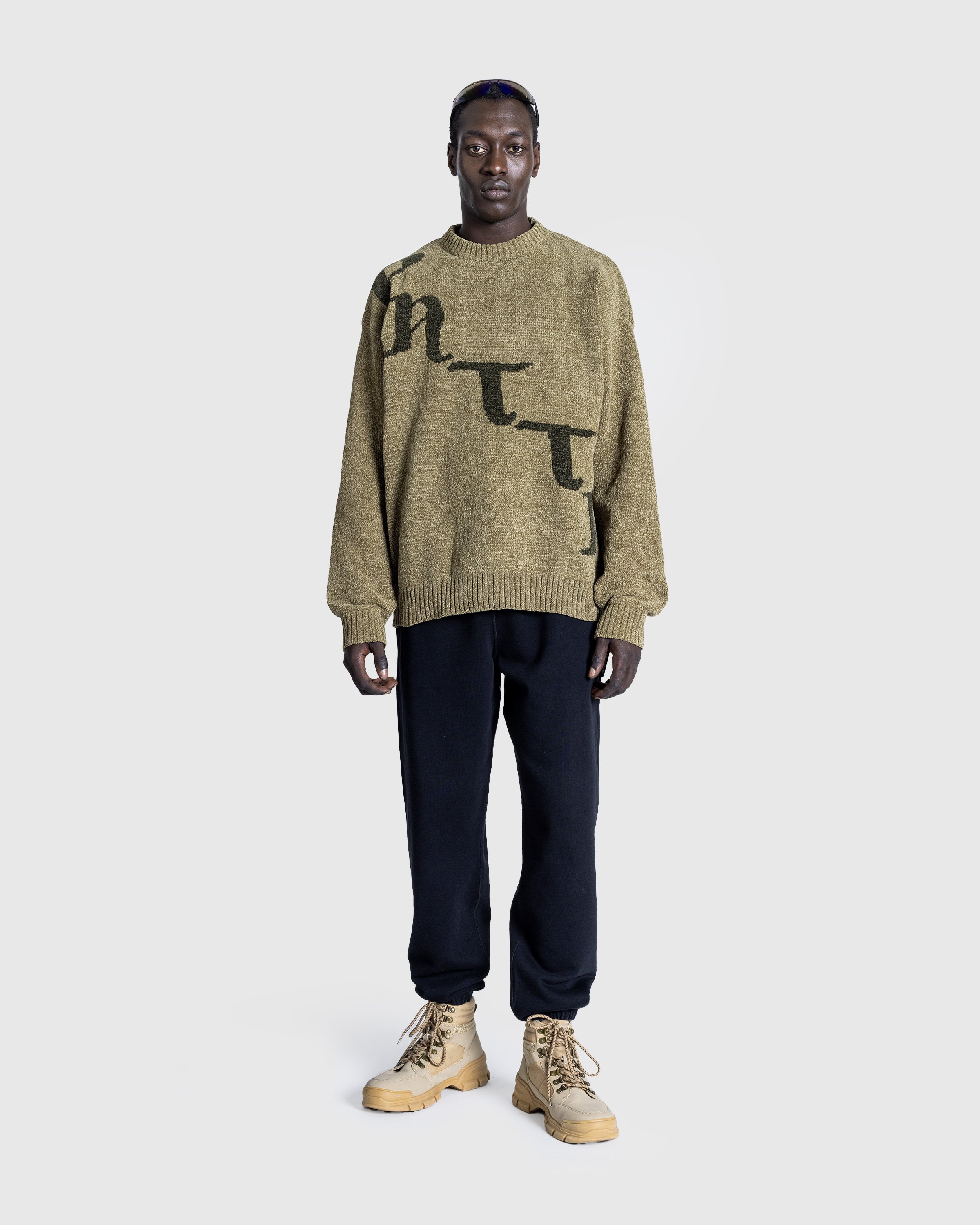 Patta - Chenille Knitted Sweater Sage - Clothing - Green - Image 3