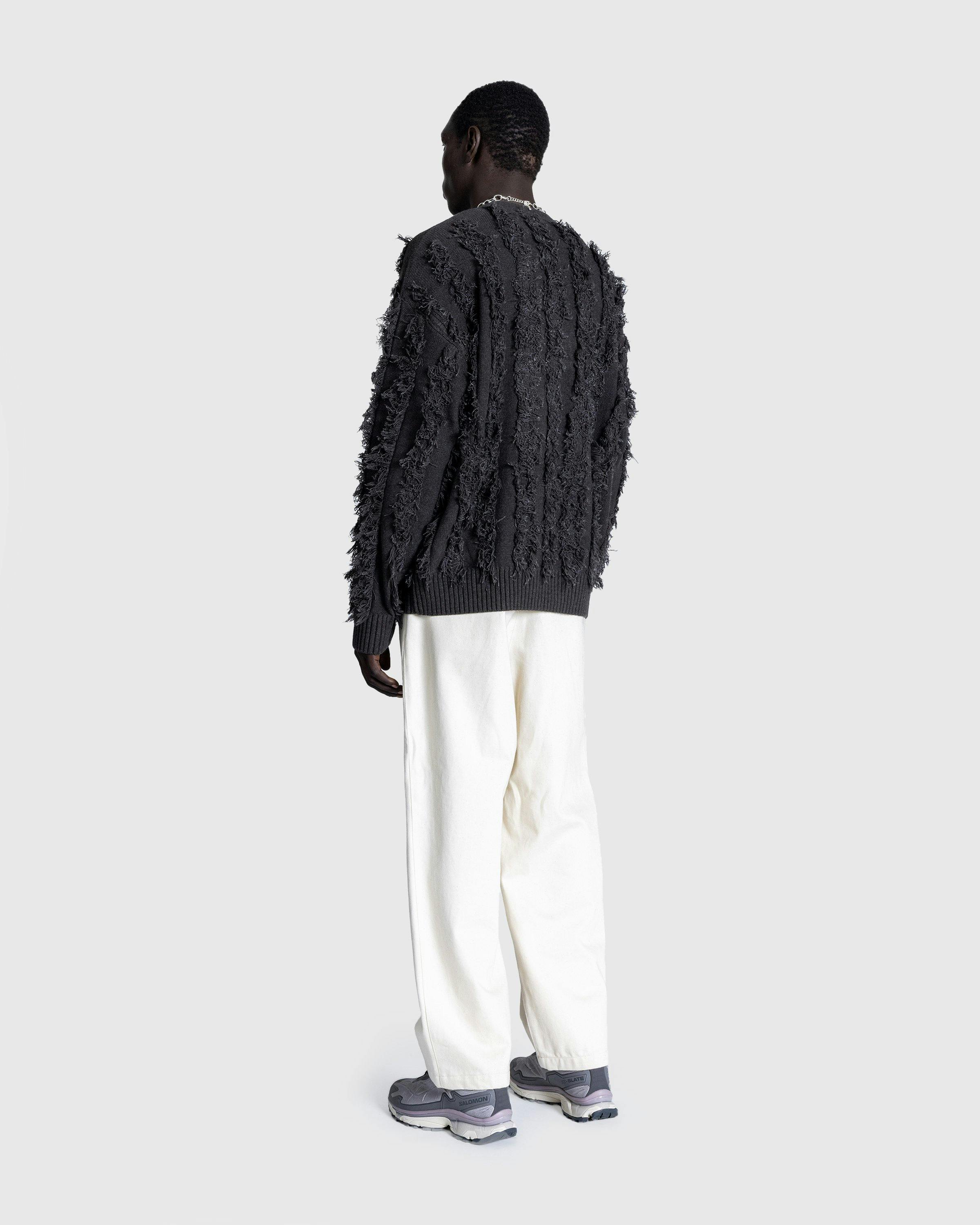 Patta - Fringed Knitted Cardigan Moonless Night - Clothing - Grey - Image 4