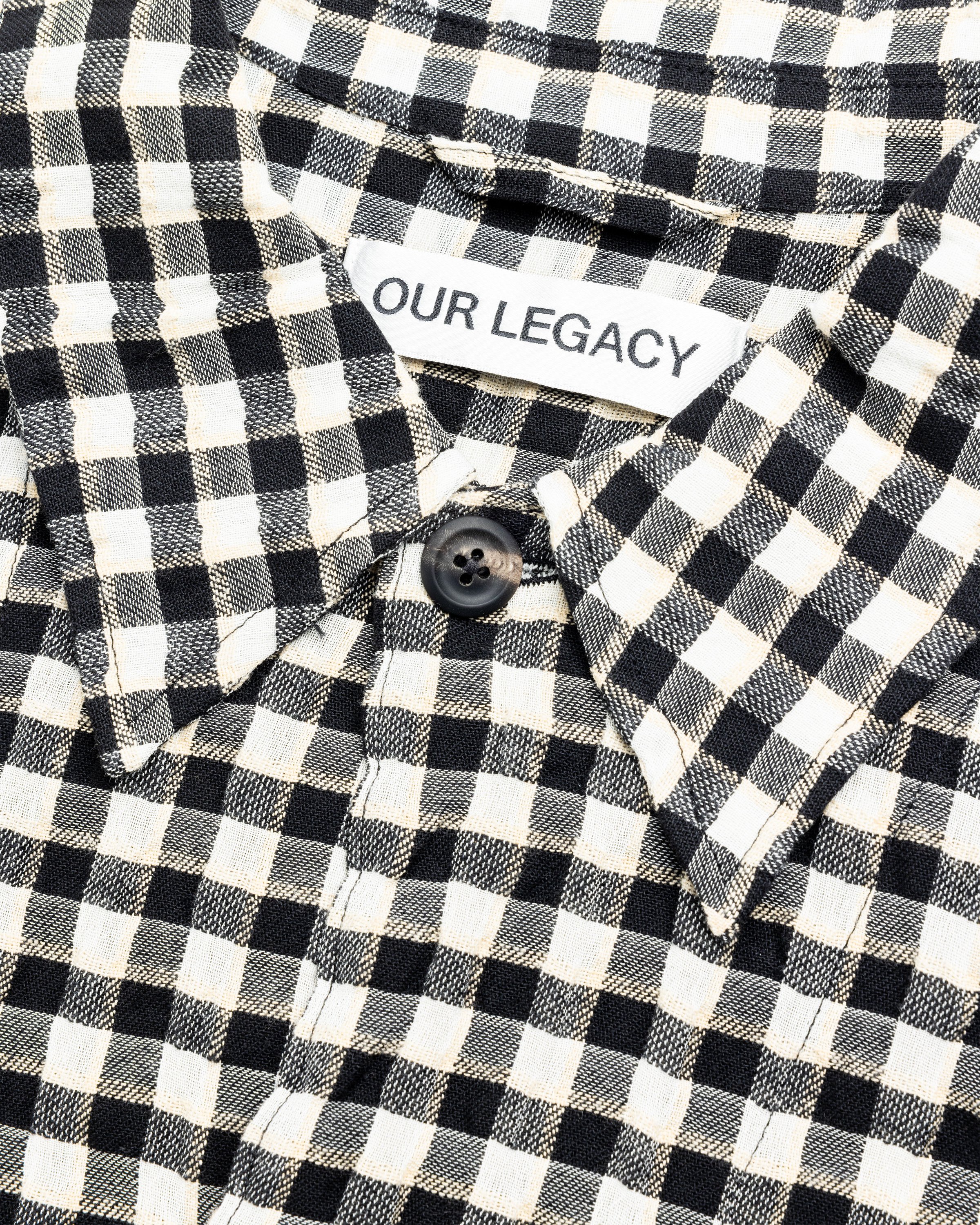 Our Legacy - Coach Shirt Wyoming Check Crube Seersucker - Clothing - Grey - Image 6