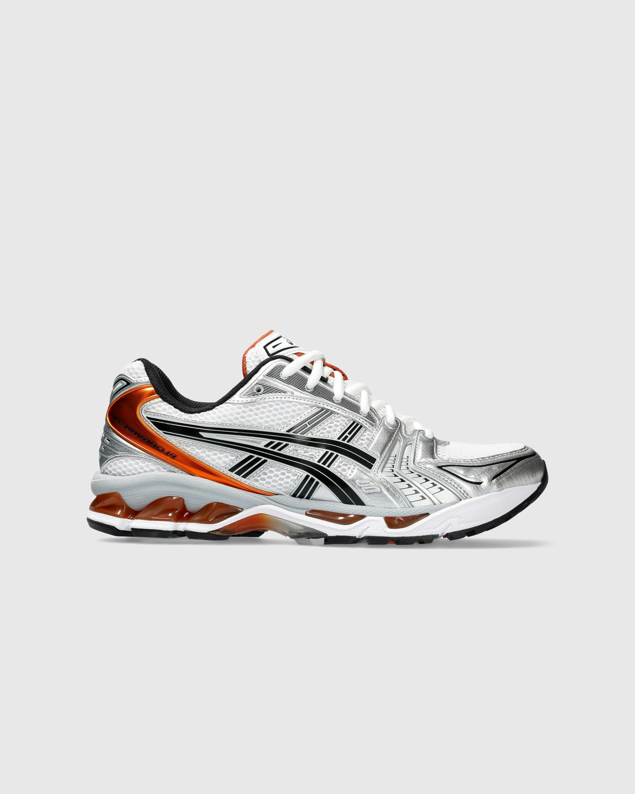 asics - GEL-KAYANO 14 WHITE/PIQUANT ORANGE - Footwear - White - Image 1