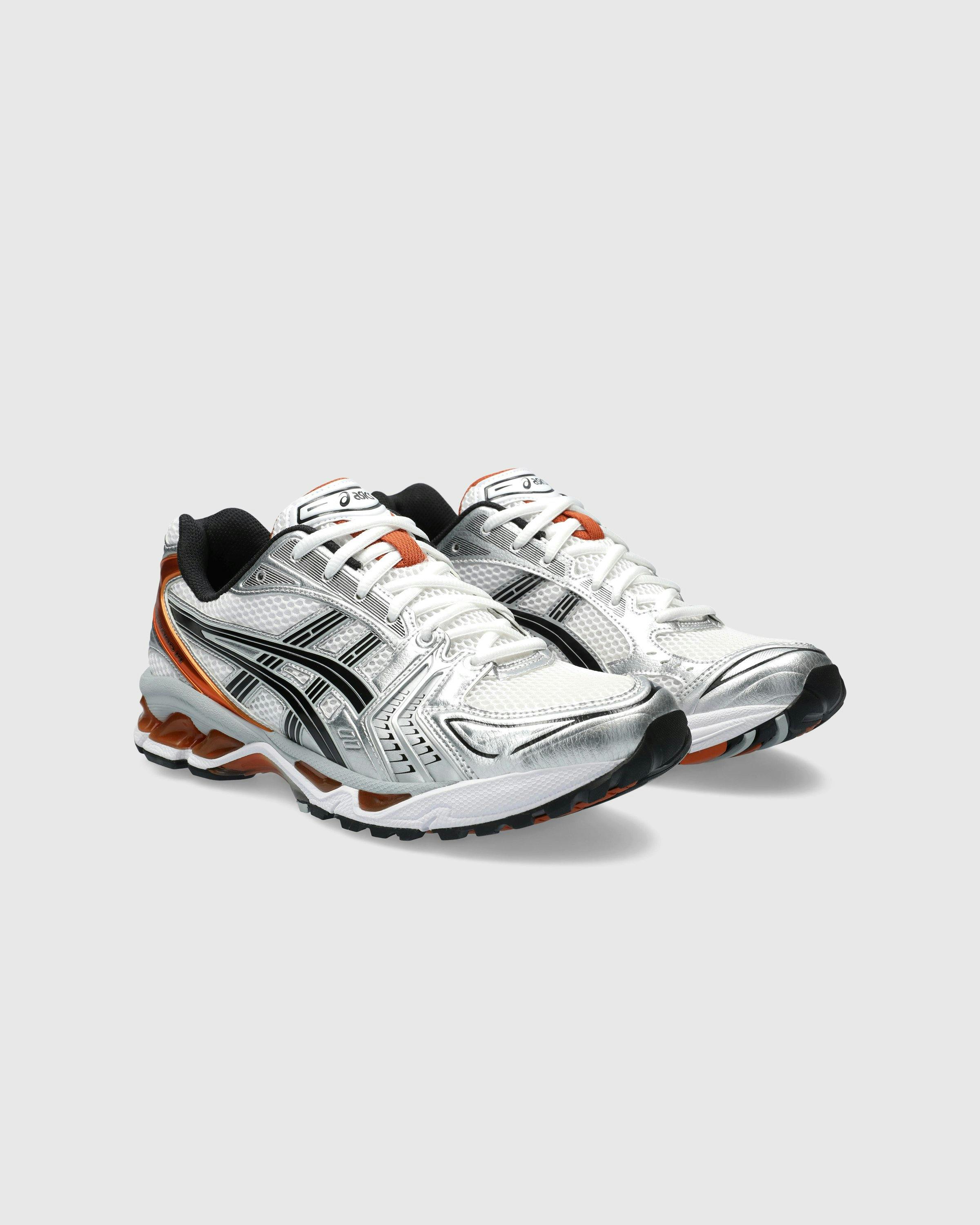 asics - GEL-KAYANO 14 WHITE/PIQUANT ORANGE - Footwear - White - Image 3