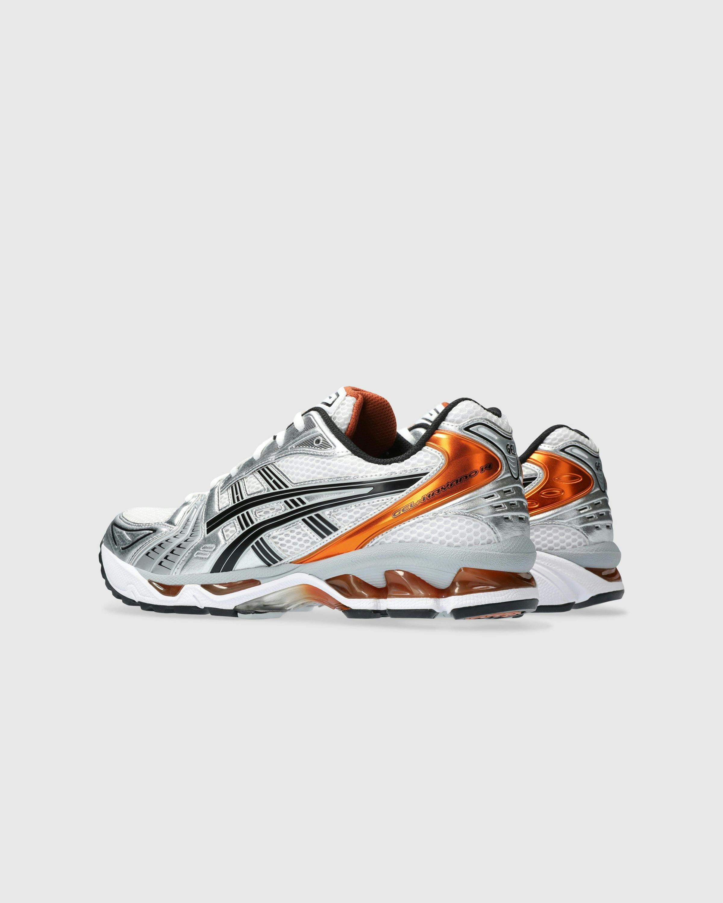 asics - GEL-KAYANO 14 WHITE/PIQUANT ORANGE - Footwear - White - Image 4