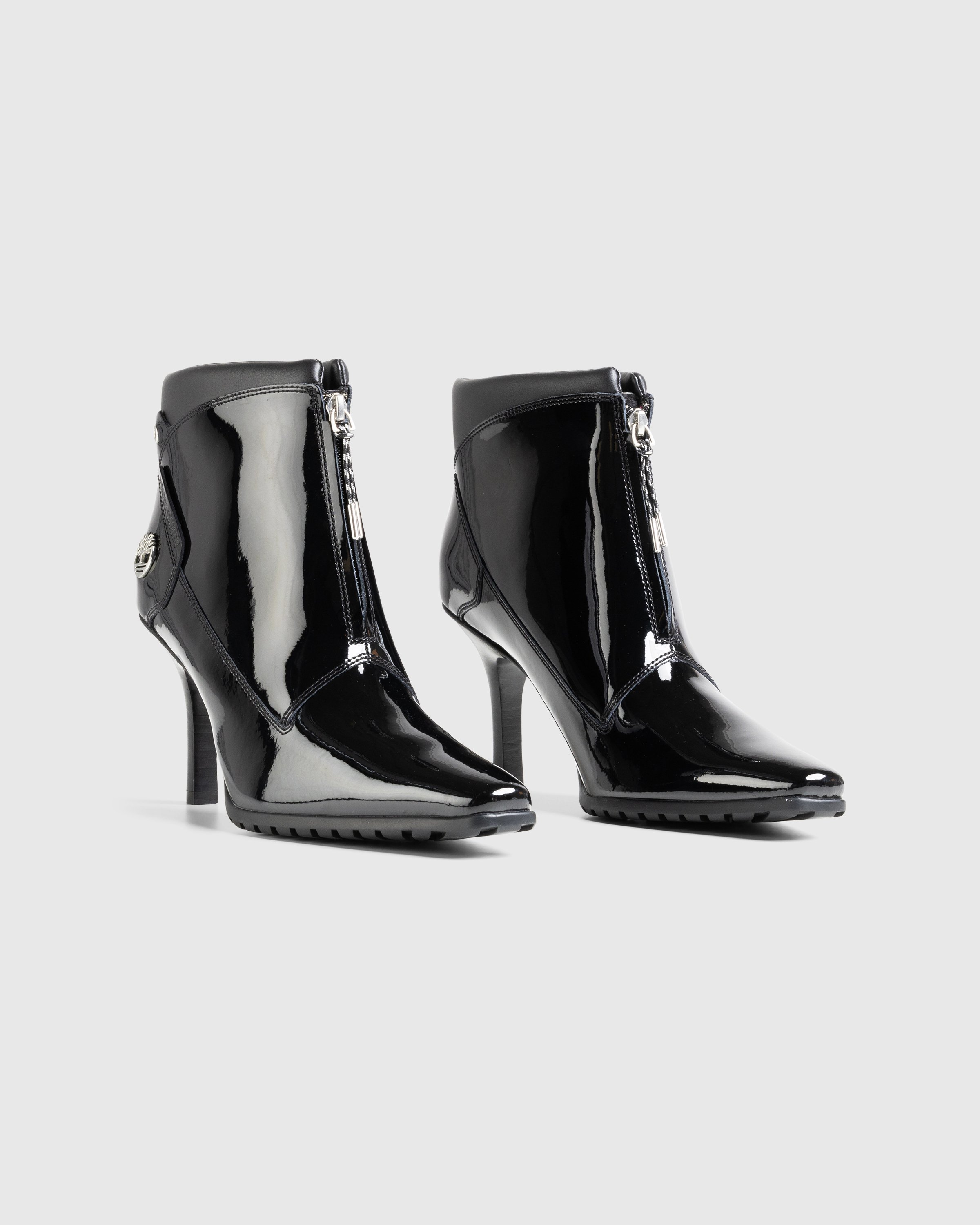 Veneda Carter x Timberland - MID ZIP UP BOOT BLACK PATENT LEATHER - Footwear - Black - Image 3