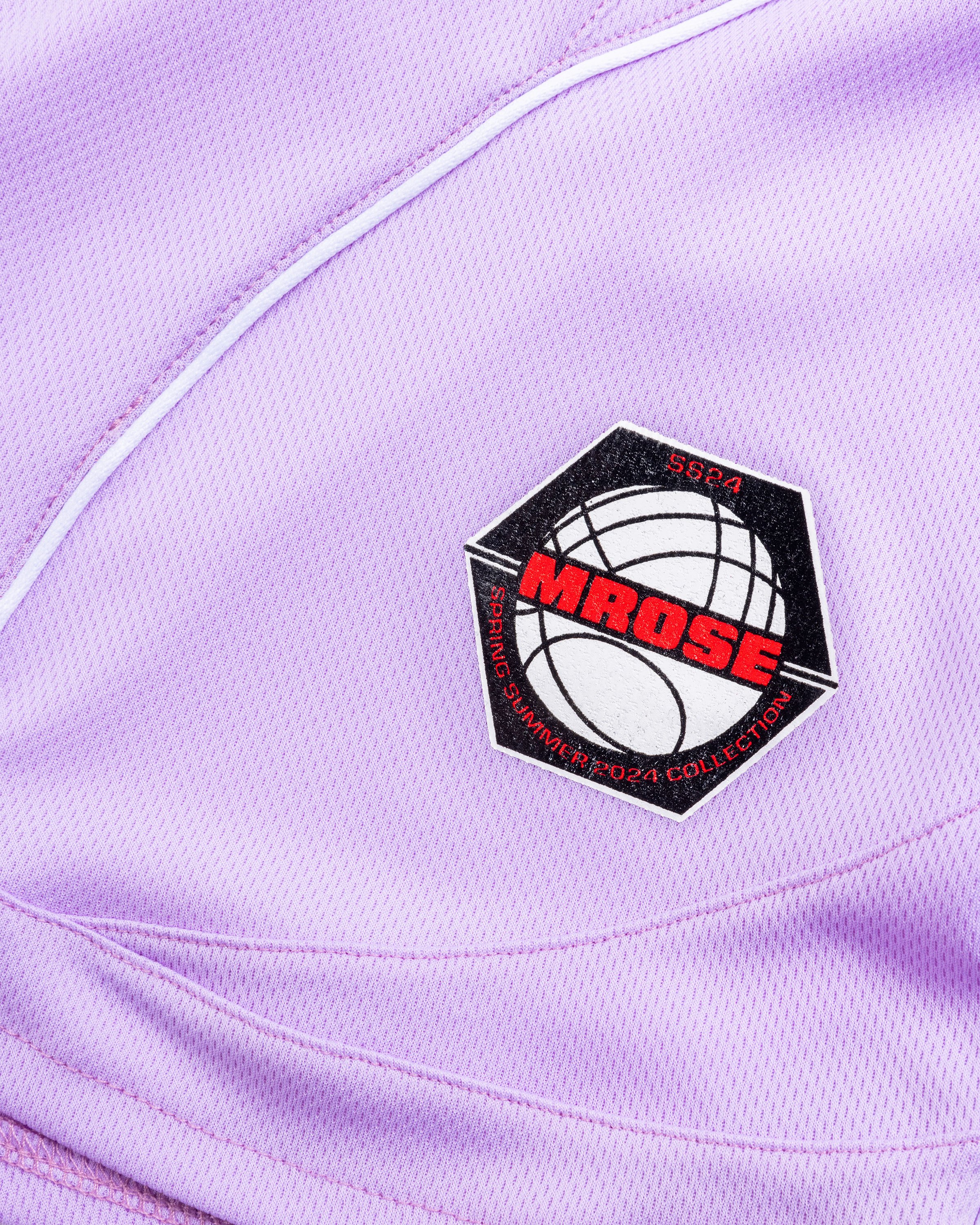 Martine Rose - Half & Half Football Short Lilac - Clothing - Purple - Image 6