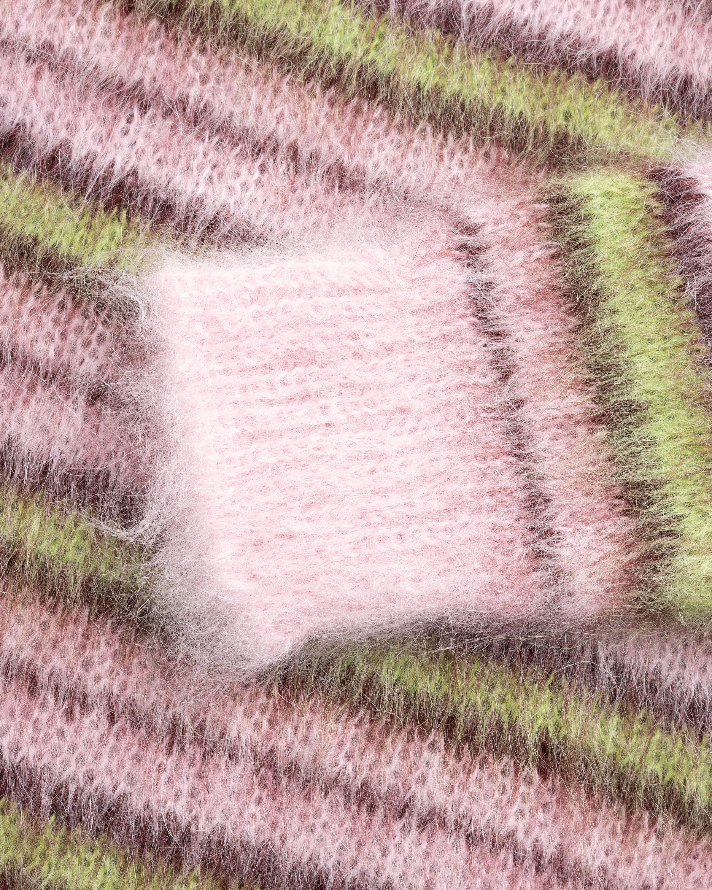 Marni - Striped Mohair Sweater Multi - Clothing - Pink - Image 6