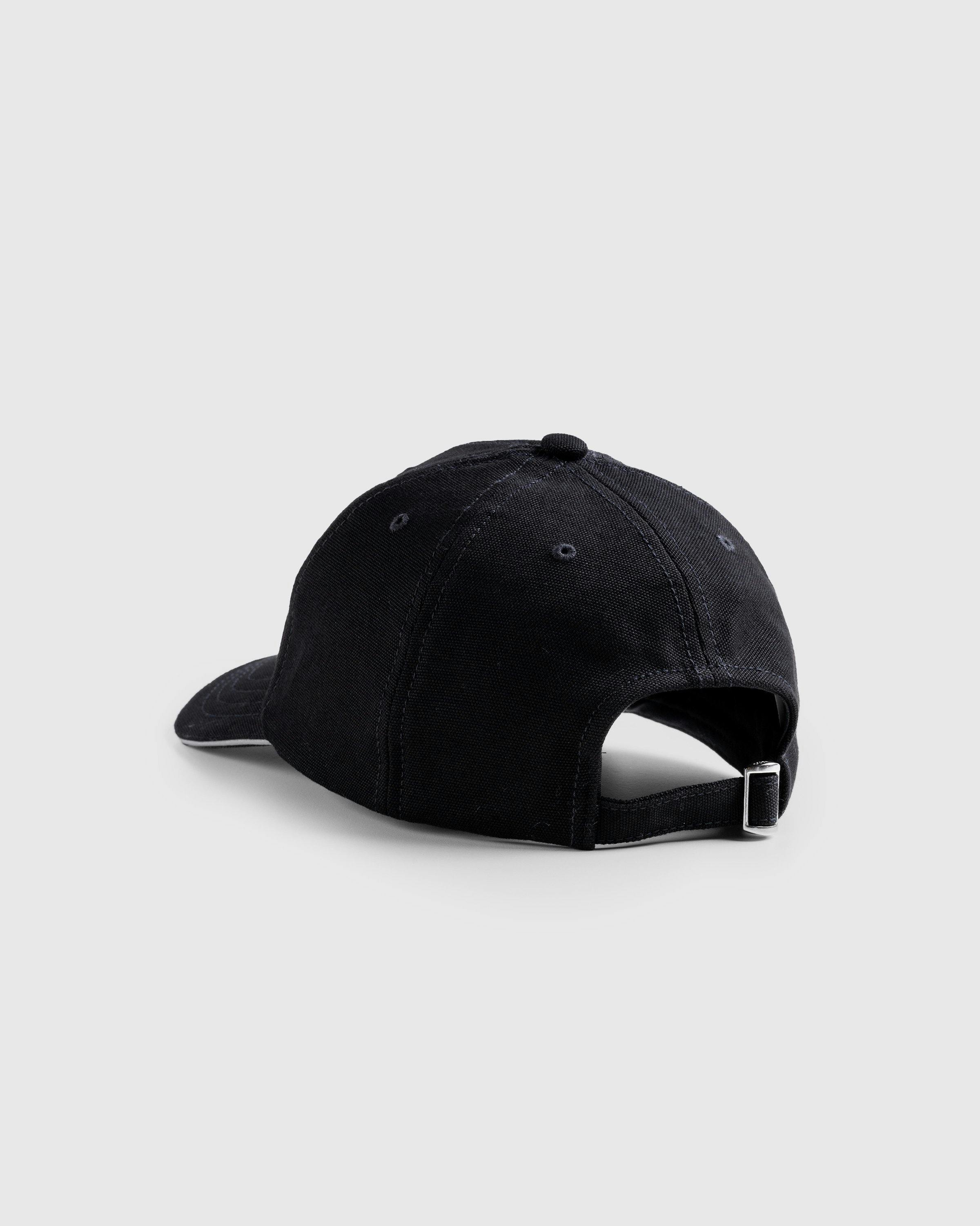 Marine Serre - CANVAS BASEBALL CAP BK99 BLACK - Accessories - Black - Image 3