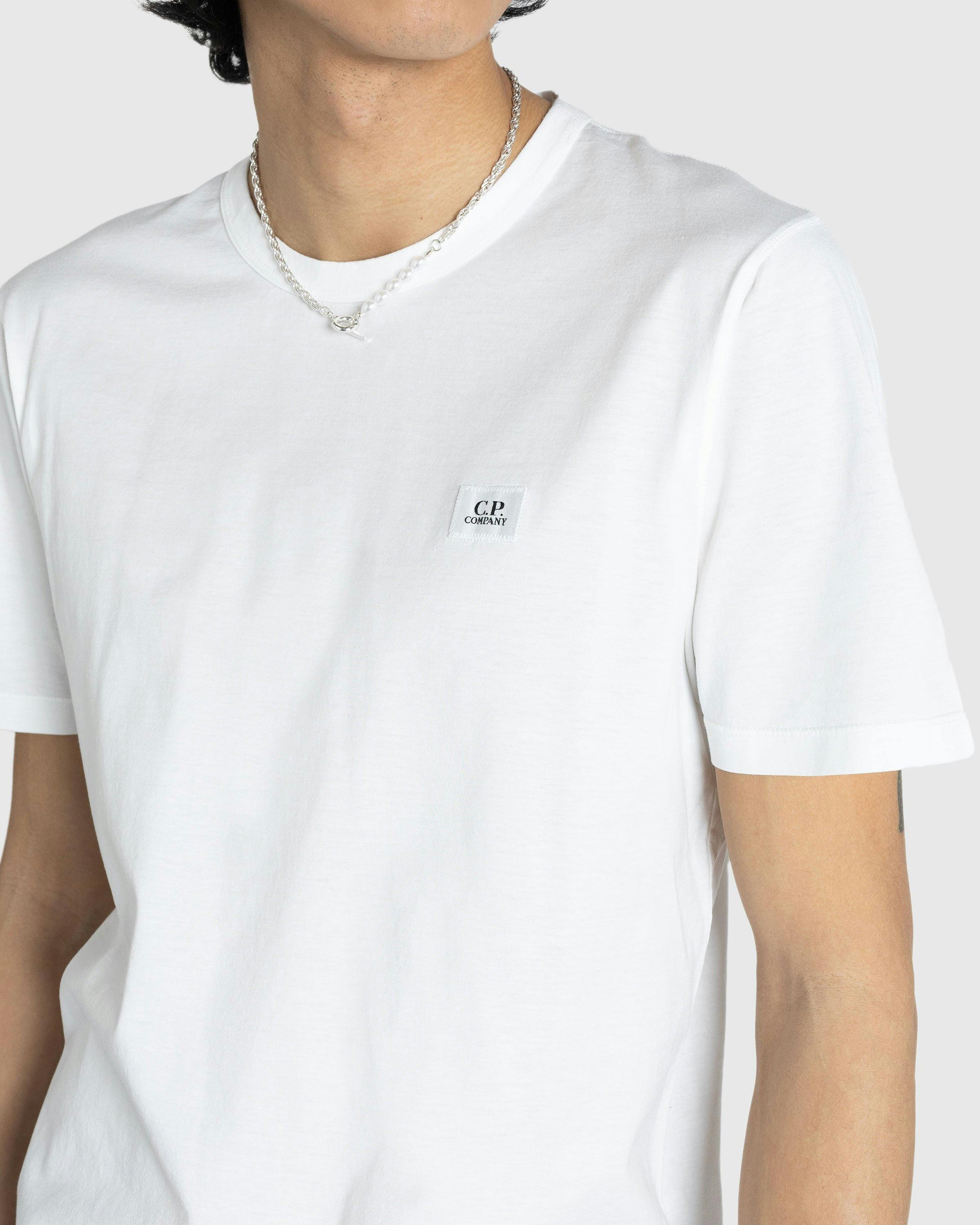 C.P. Company - T-SHIRTS - SHORT SLEEVE GAUZE WHITE - Clothing - White - Image 5