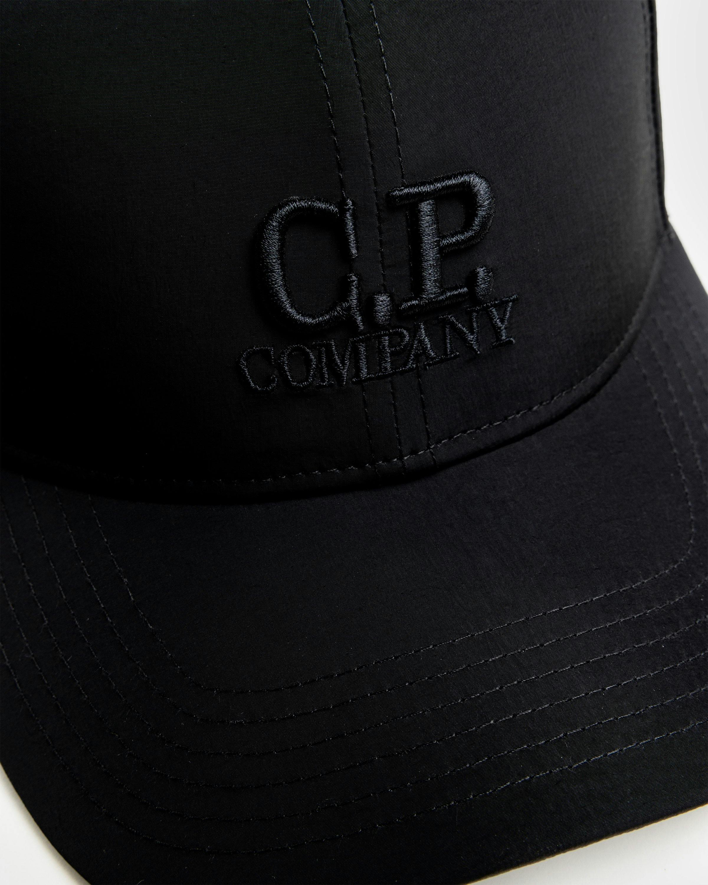 C.P. Company Kids Lens-detailed cotton baseball cap - Black