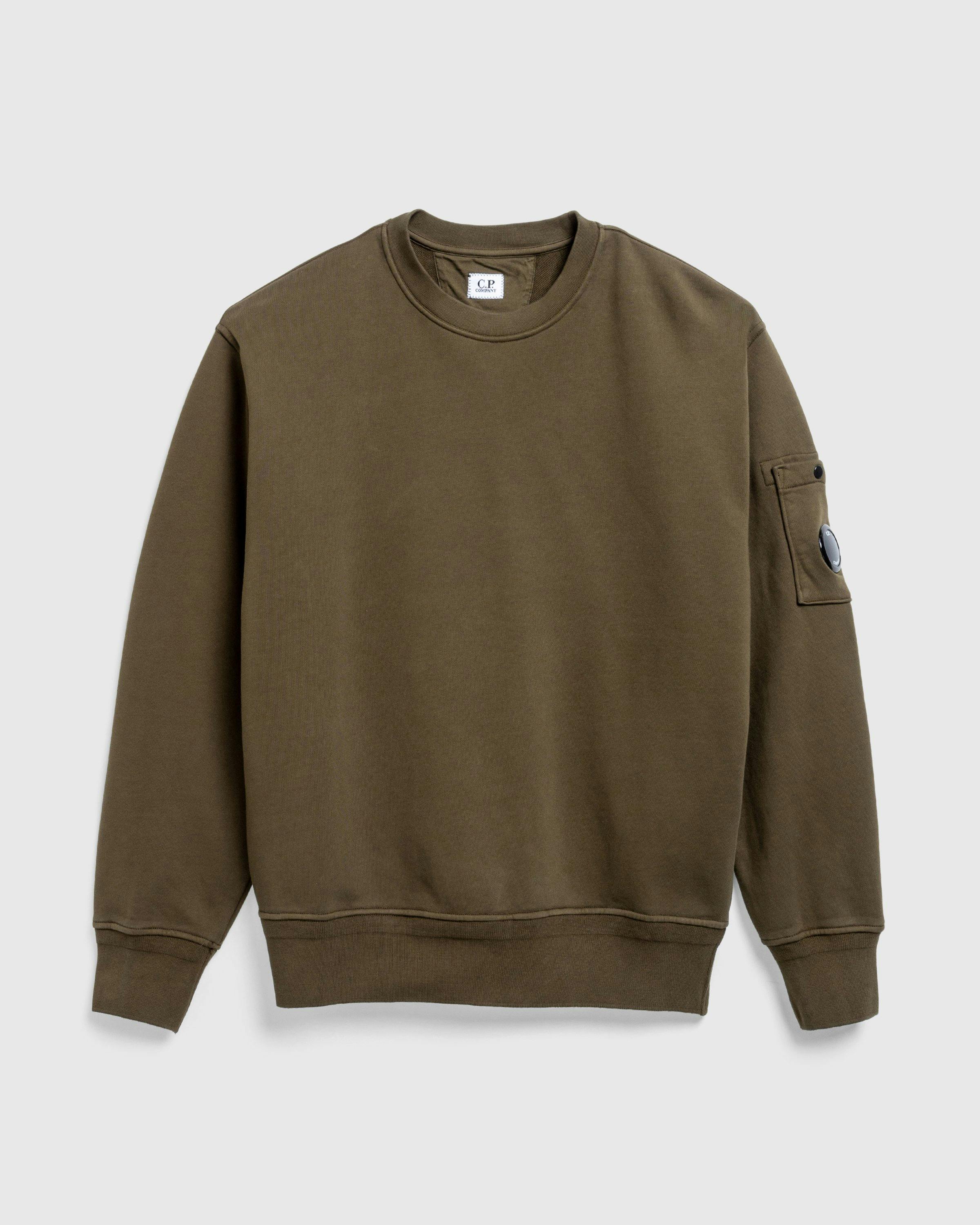 C.P. Company - SWEATSHIRTS - CREW NECK IVY GREEN - Clothing - Green - Image 1