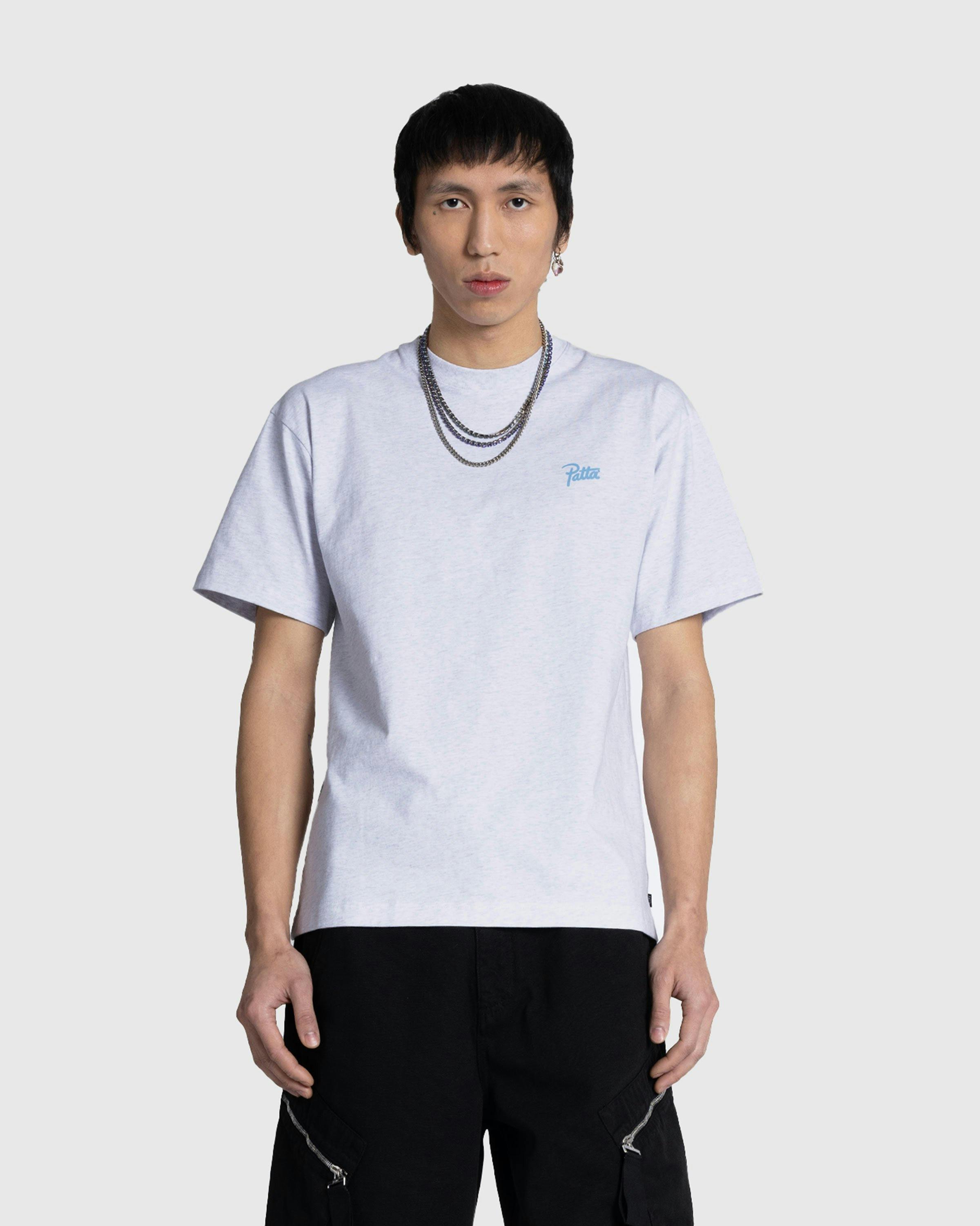 Patta - Perfect Hug T-Shirt Light Grey Melange - Clothing - Grey - Image 2