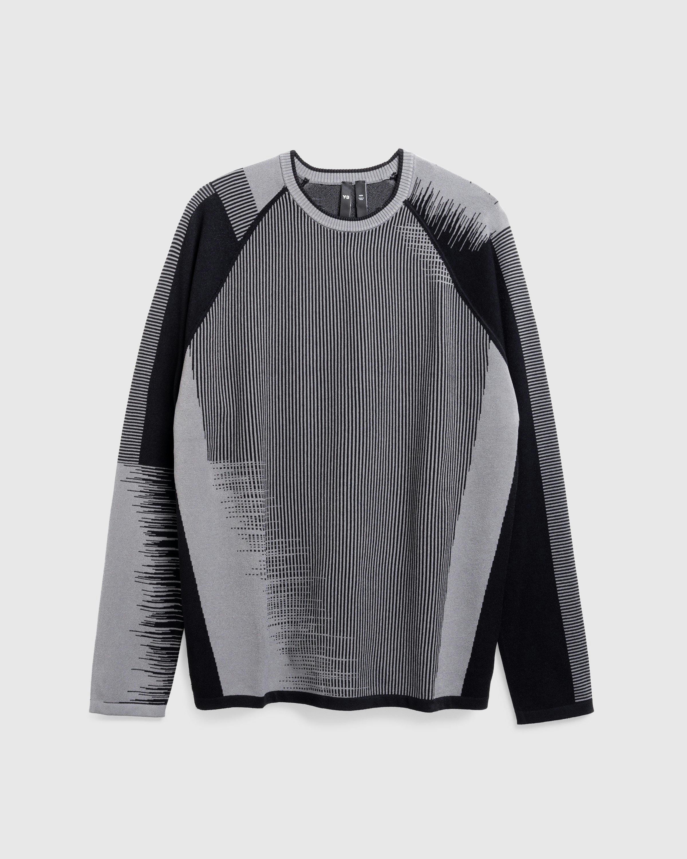 Y-3 - M Eng Knit Swea Black/Visgre - Clothing - Black - Image 1